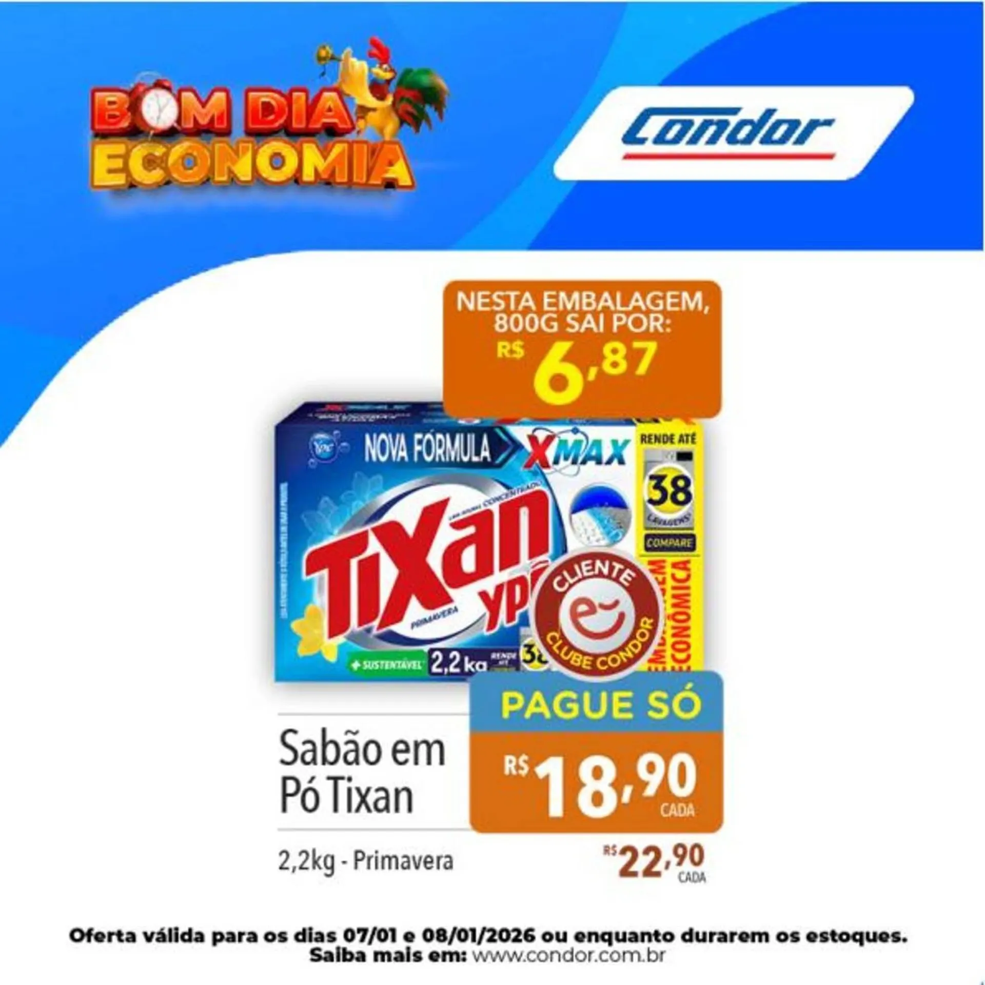 Encarte de Catálogo Supermercados Condor 7 de janeiro até 8 de janeiro 2026 - Pagina 1