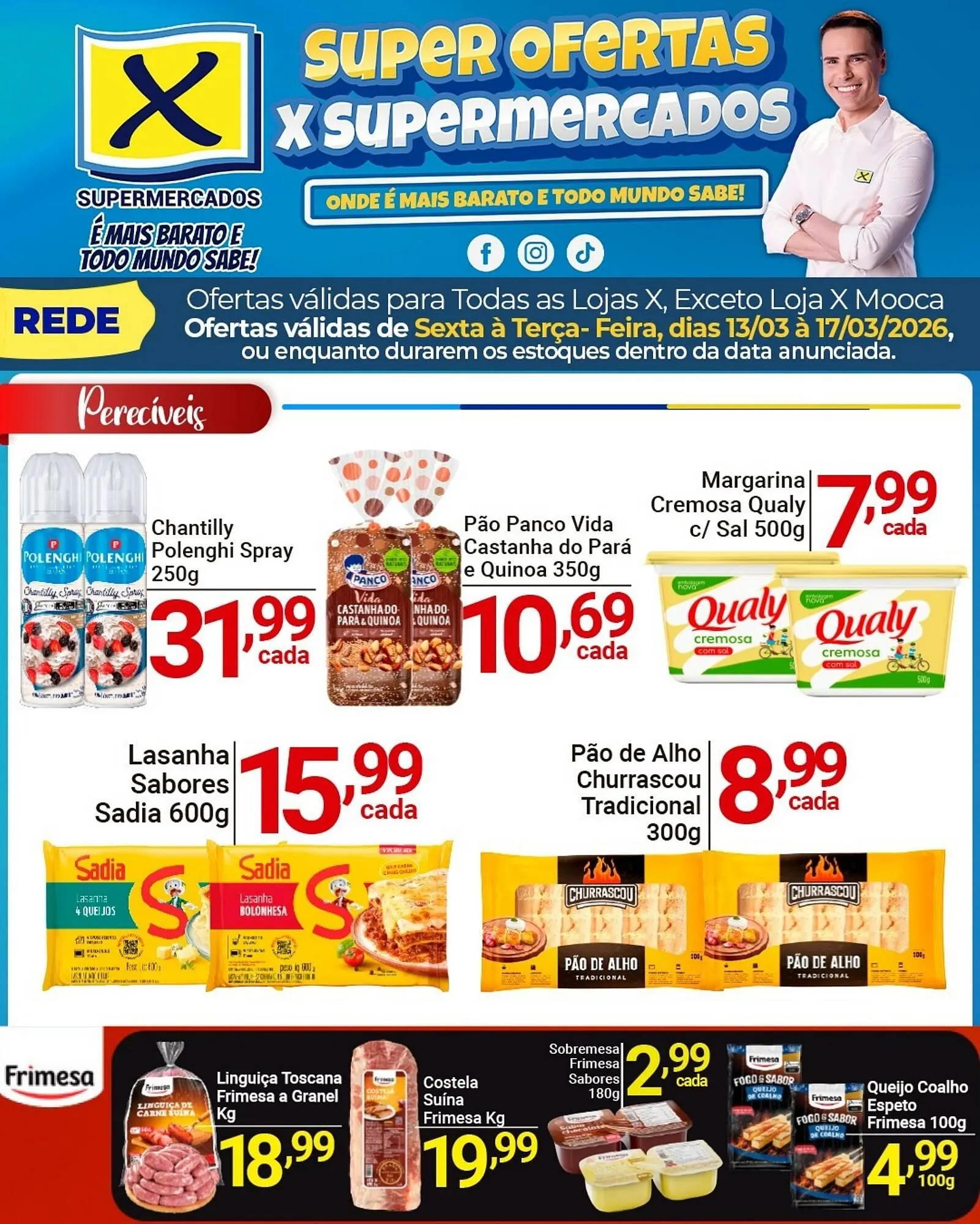 Encarte de Folheto X Supermercados 13 de março até 17 de março 2026 - Pagina 2
