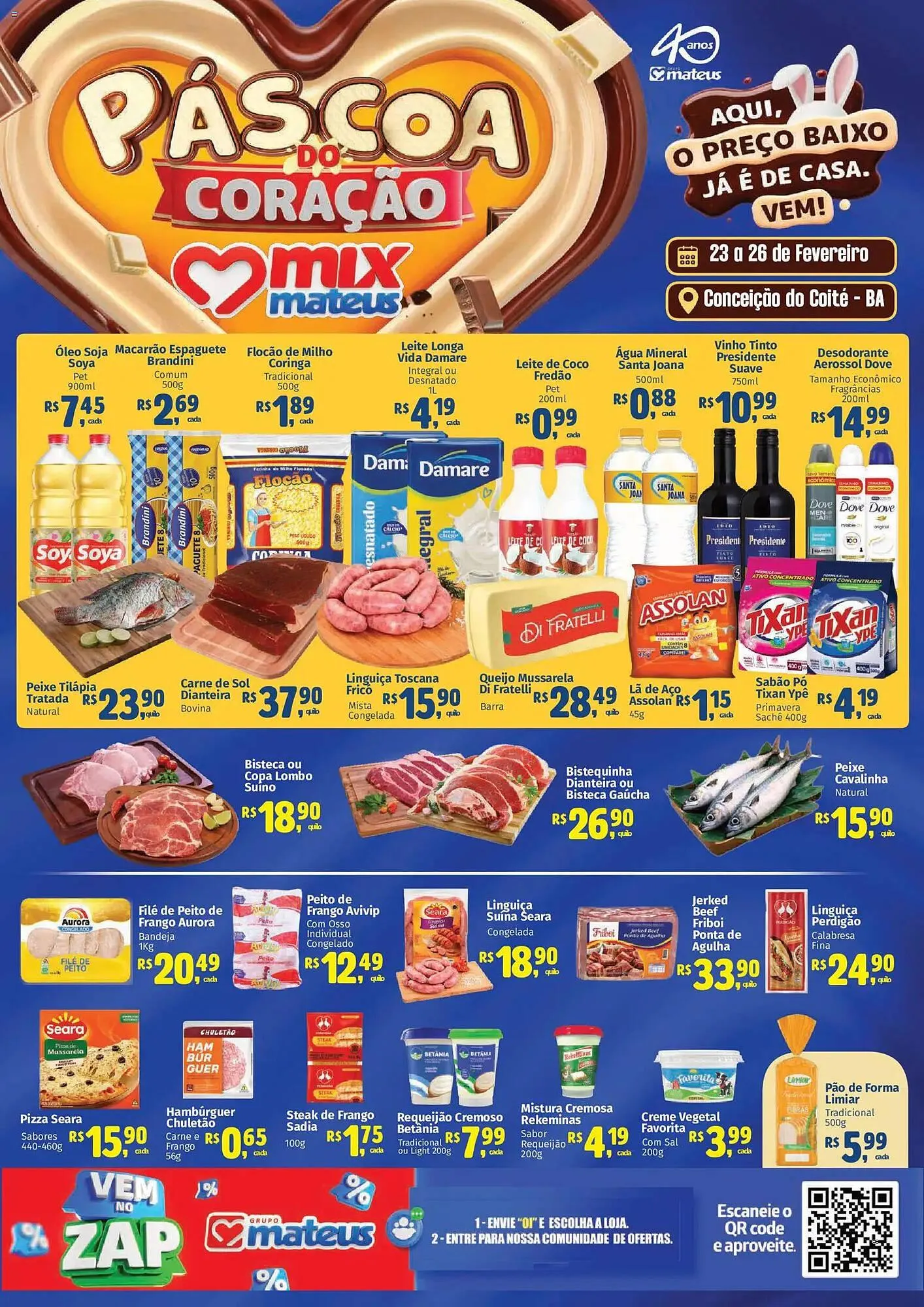 Encarte de Catálogo Supermercados Mateus 23 de fevereiro até 27 de fevereiro 2026 - Pagina 1