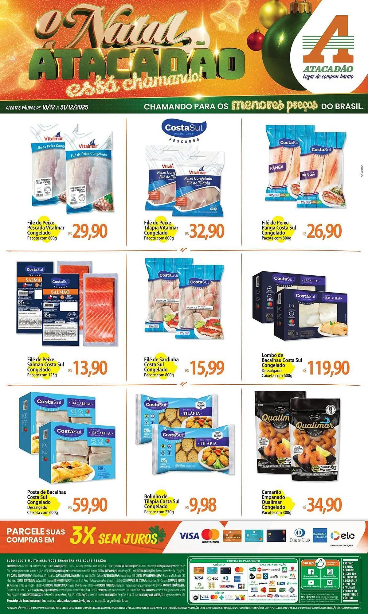 Encarte de Folheto Atacadão 18 de dezembro até 31 de dezembro 2025 - Pagina 1