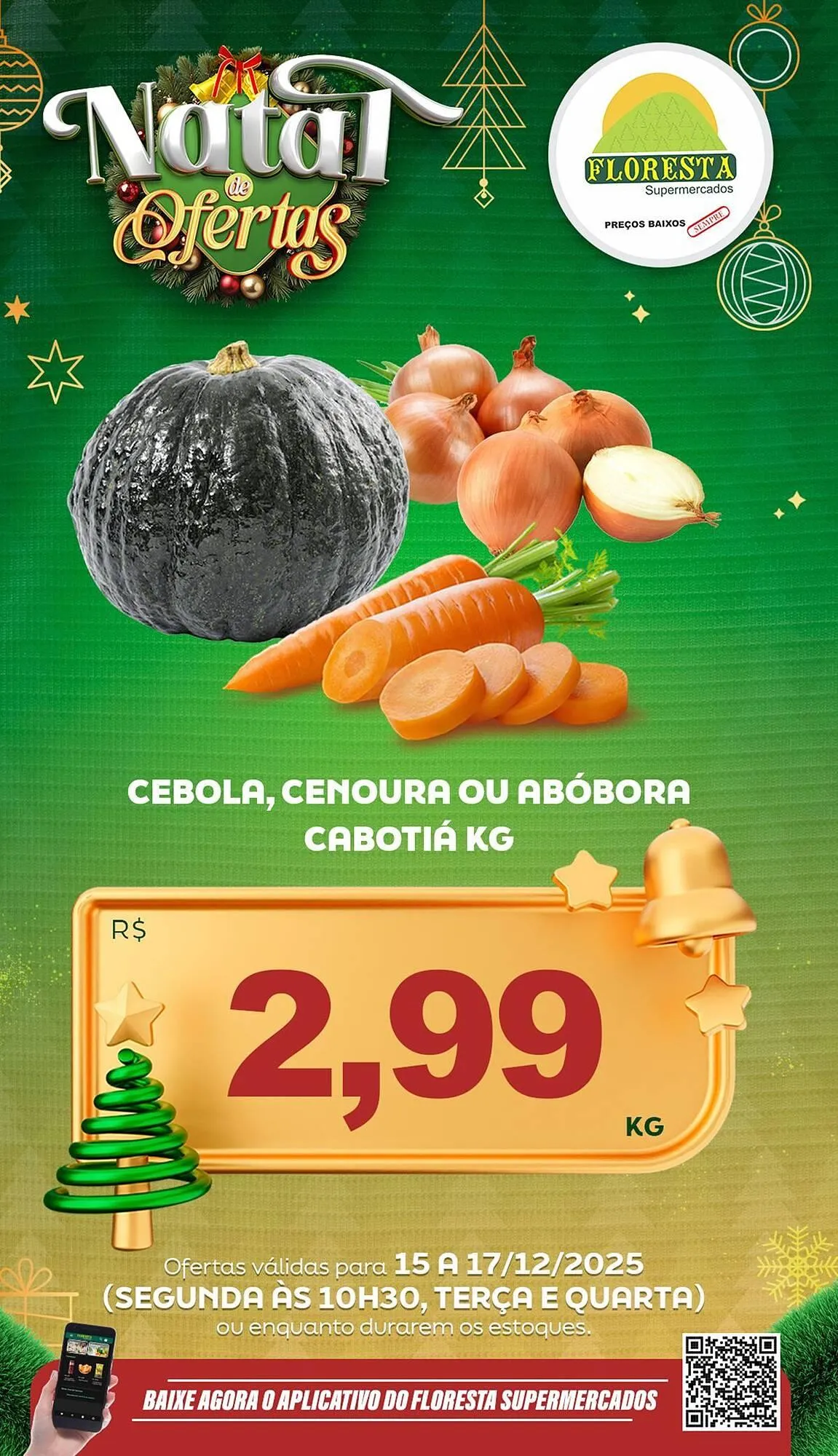 Encarte de Catálogo Floresta Supermercados 15 de dezembro até 17 de dezembro 2025 - Pagina 1