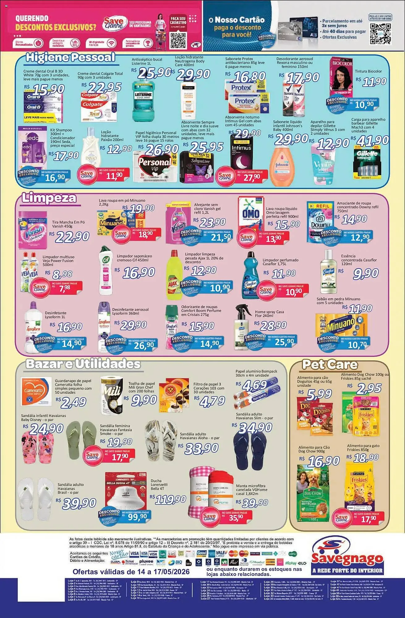Encarte de Catálogo Supermercados Savegnago 14 de maio até 17 de maio 2026 - Pagina 4
