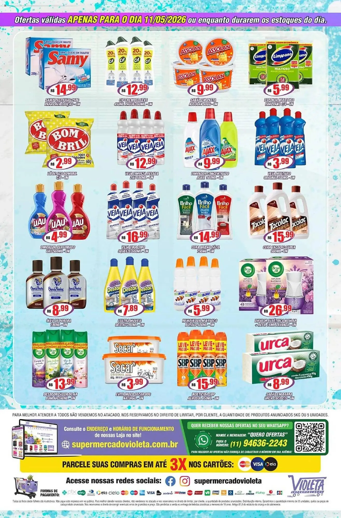 Encarte de Catálogo Violeta Supermercados 11 de maio até 11 de maio 2026 - Pagina 2