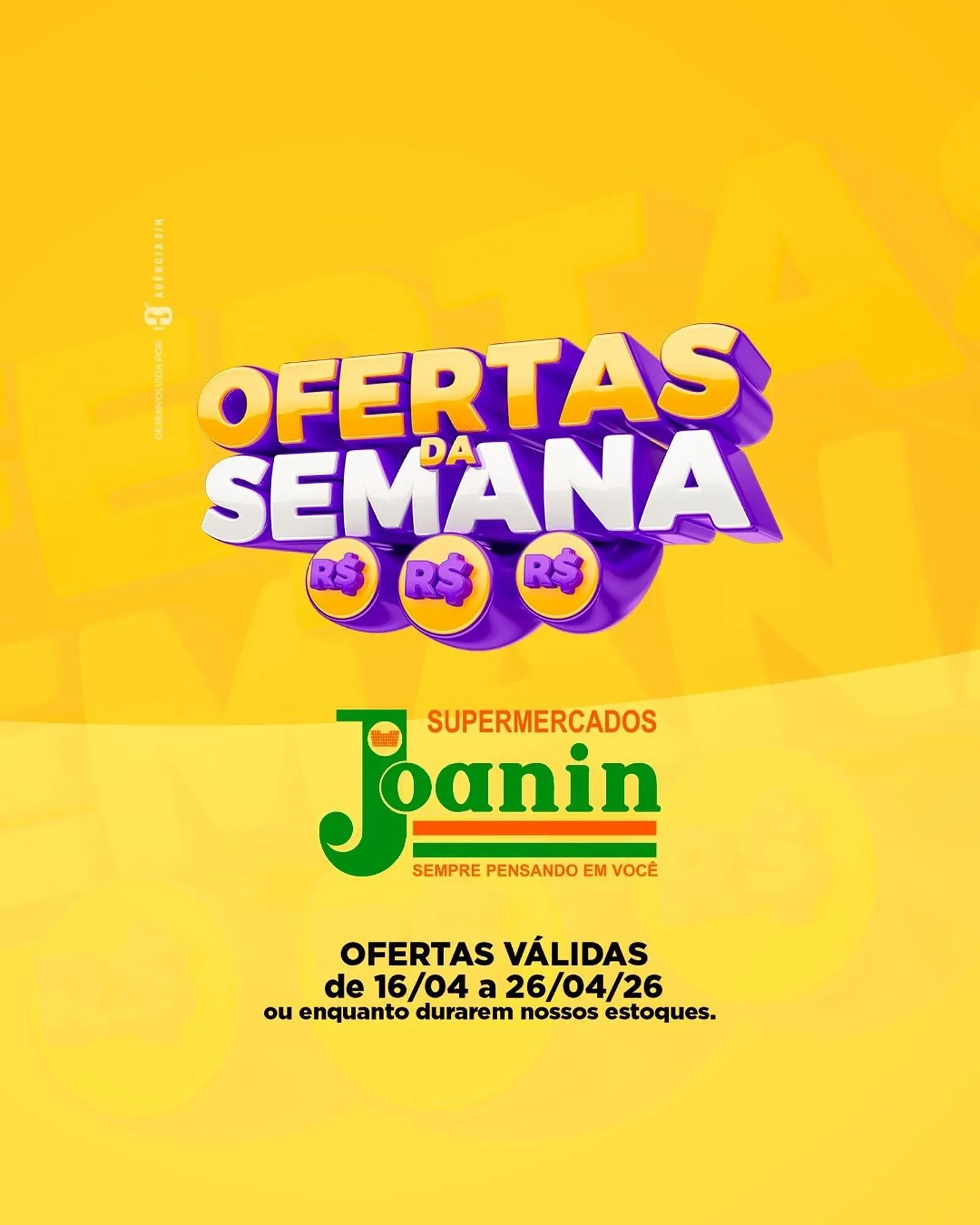 Encarte de Catálogo Supermercados Joanin 21 de abril até 26 de abril 2026 - Pagina 1