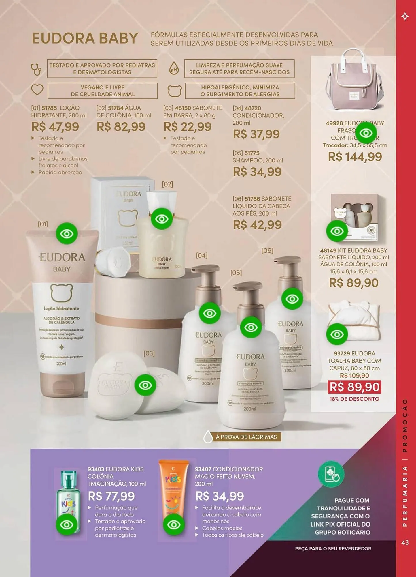 Encarte de Catálogo Eudora 23 de abril até 30 de junho 2025 - Pagina 49