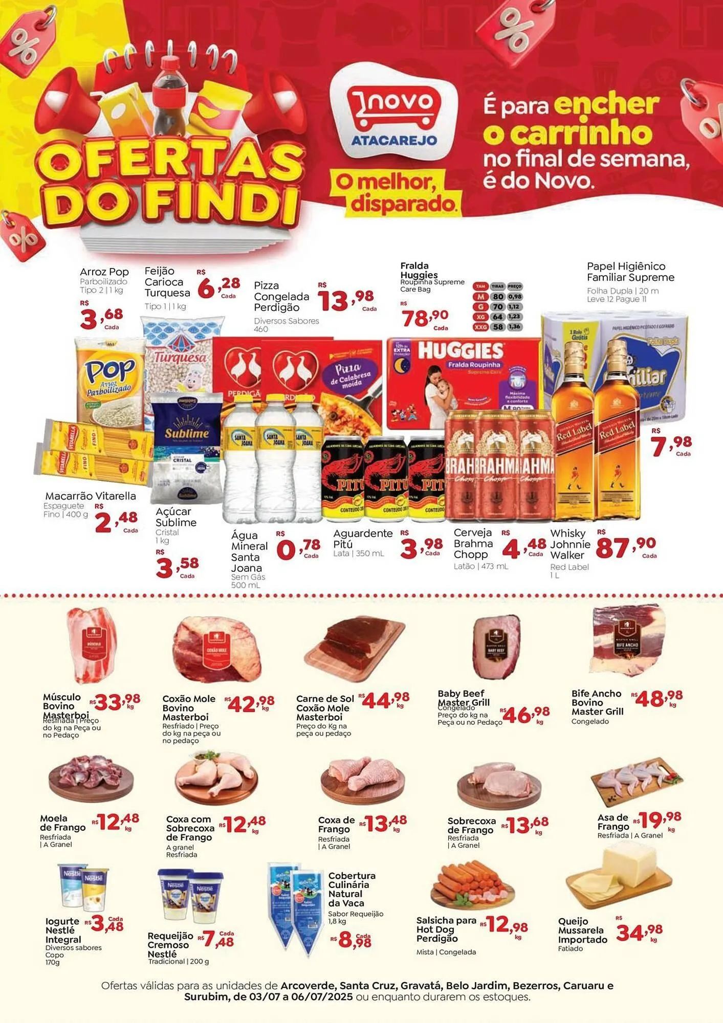 Encarte de Catálogo Novo Atacarejo 3 de julho até 6 de julho 2025 - Pagina 1