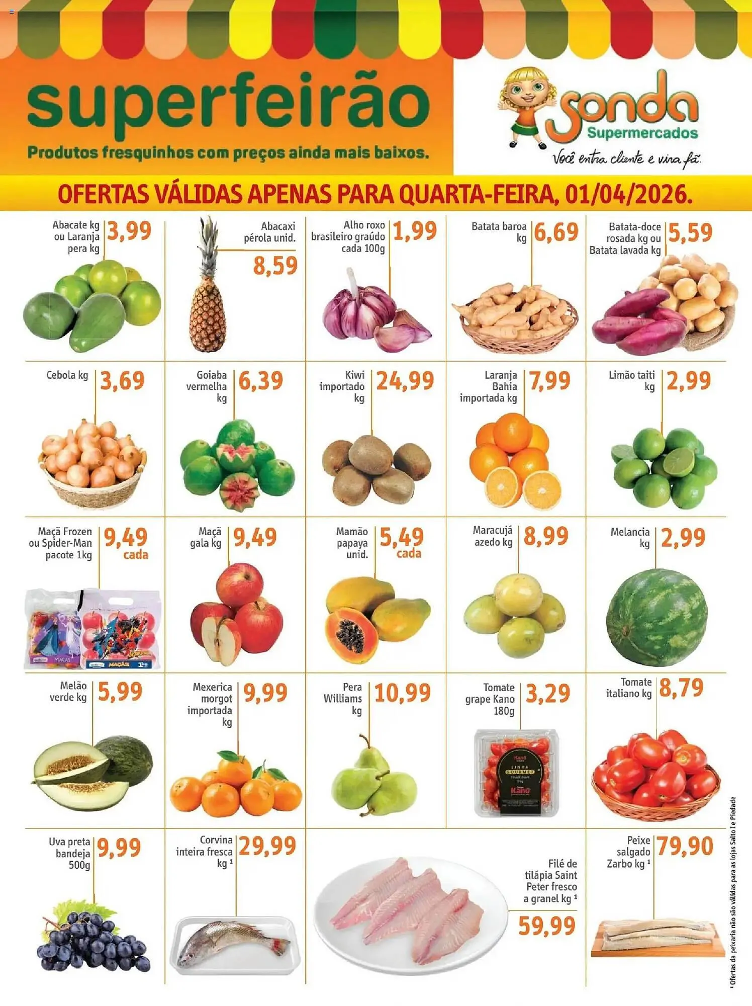 Encarte de Folheto Sonda 1 de abril até 2 de abril 2026 - Pagina 1