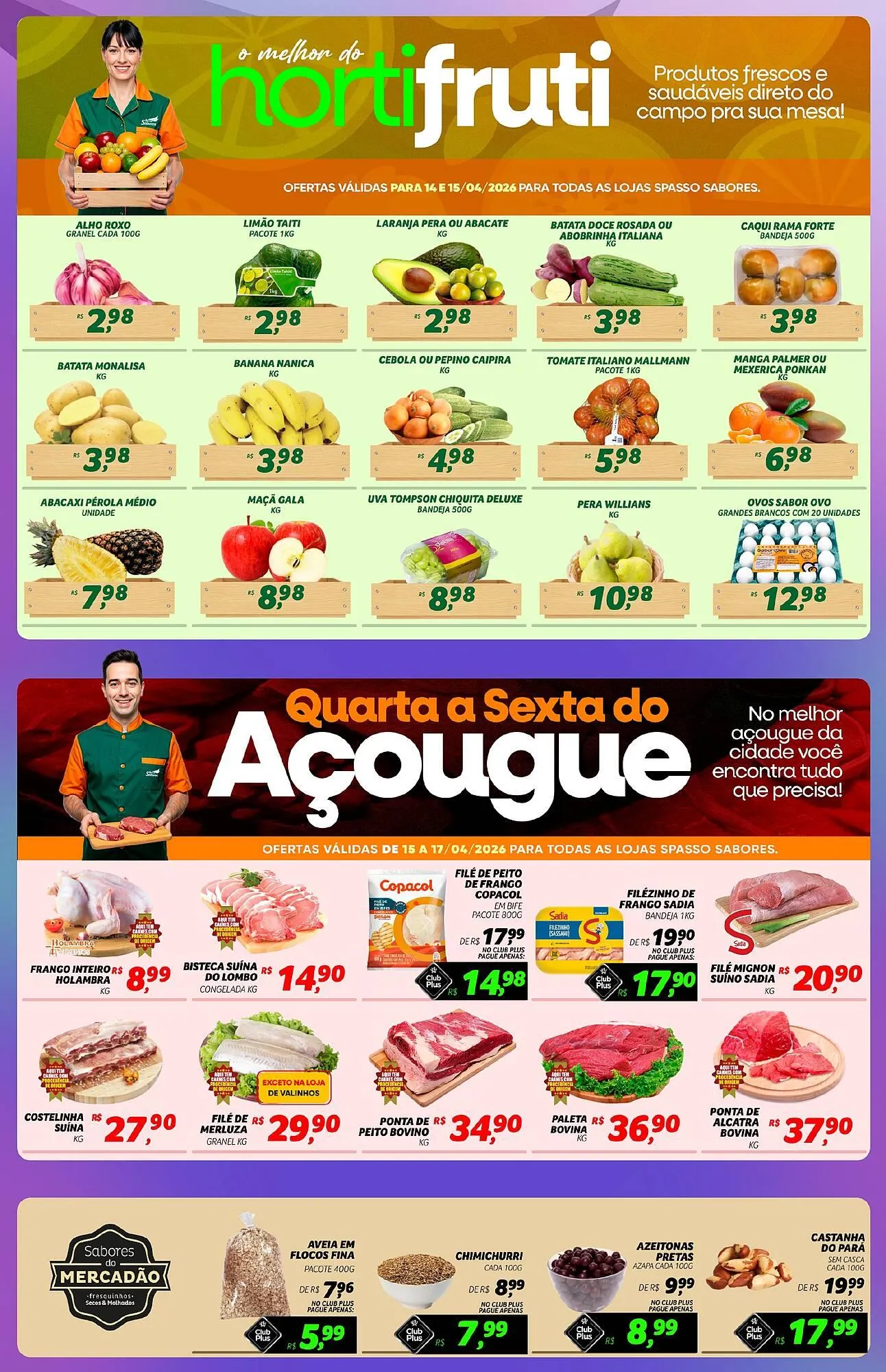 Encarte de Folheto Spasso Sabores 14 de abril até 18 de abril 2026 - Pagina 2