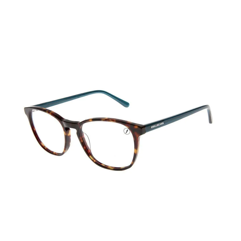 Armação Para Óculos de Grau Masculino Chilli Beans Redondo AC Tartaruga - LV.AC.0980.0608 M