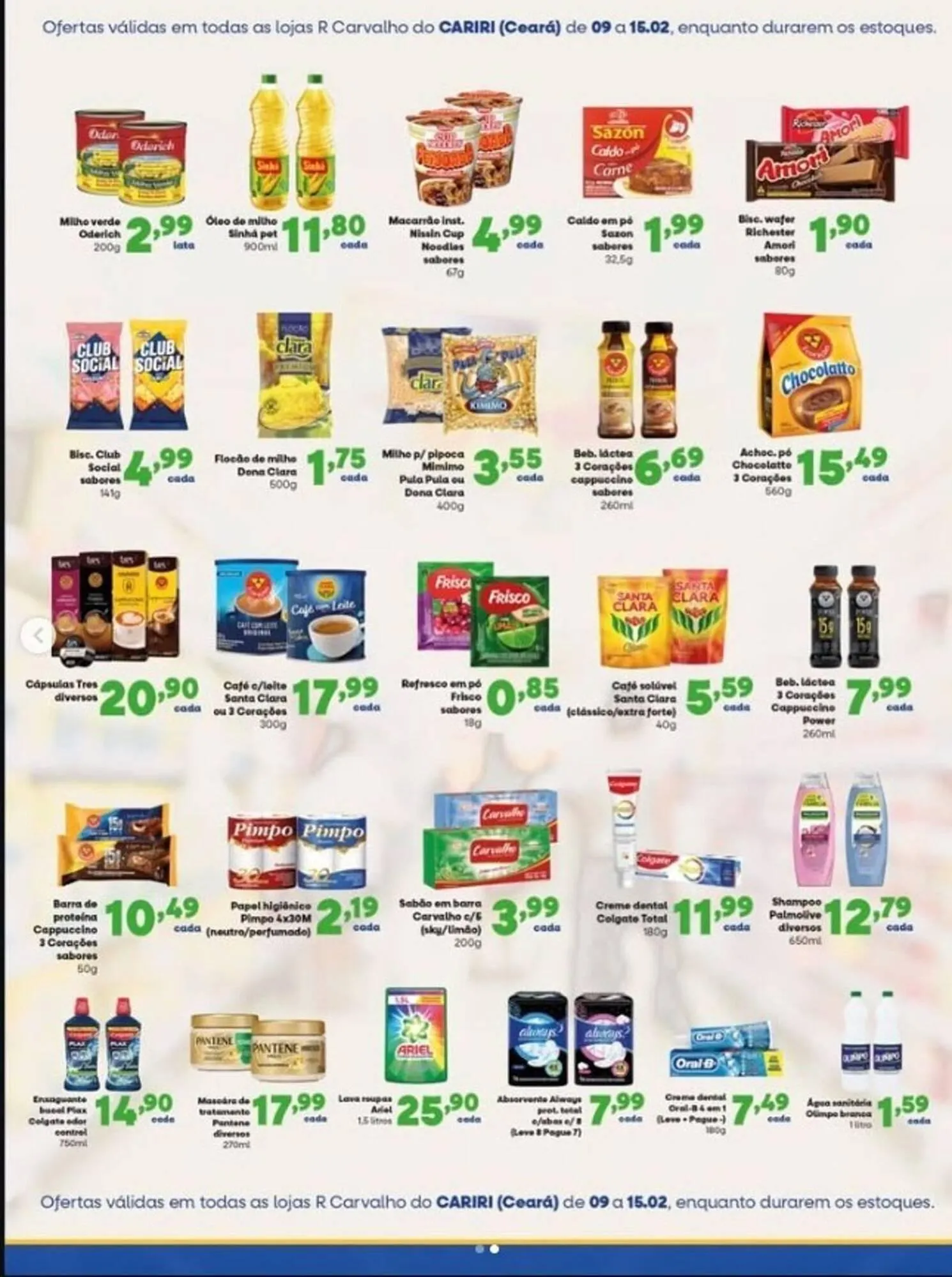 Encarte de Catálogo Carvalho Supermercado 10 de fevereiro até 15 de fevereiro 2026 - Pagina 2