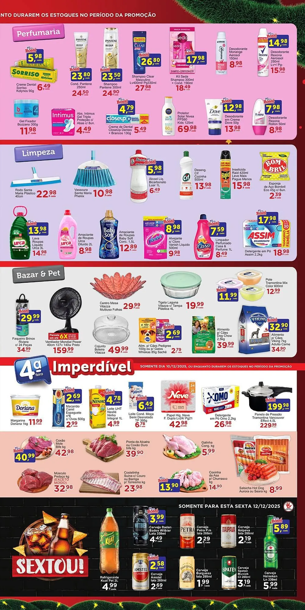 Encarte de Folheto Rossi Supermercado 10 de dezembro até 16 de dezembro 2025 - Pagina 3