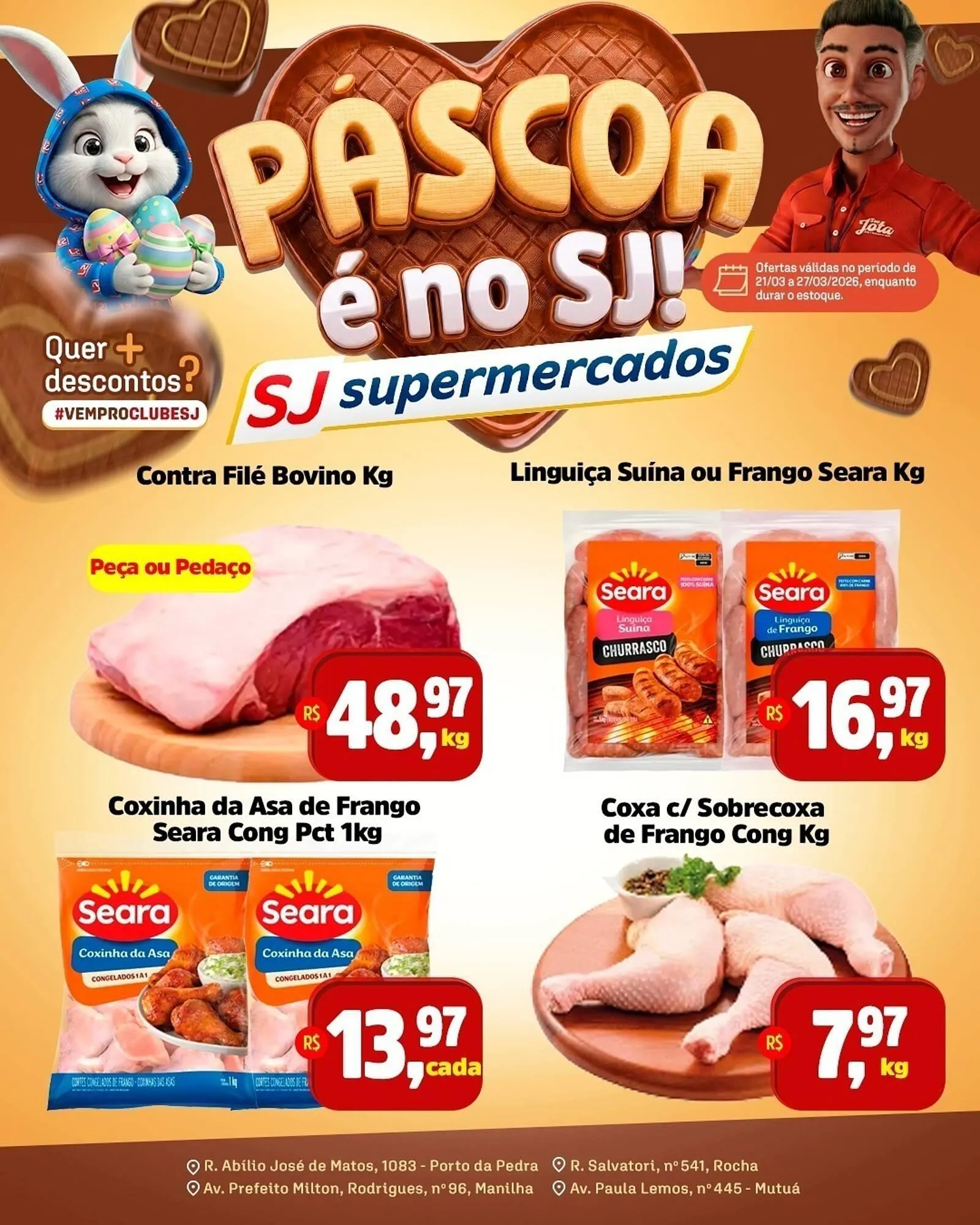 Encarte de Encarte Sj Supermercados 21 de março até 27 de março 2026 - Pagina 1