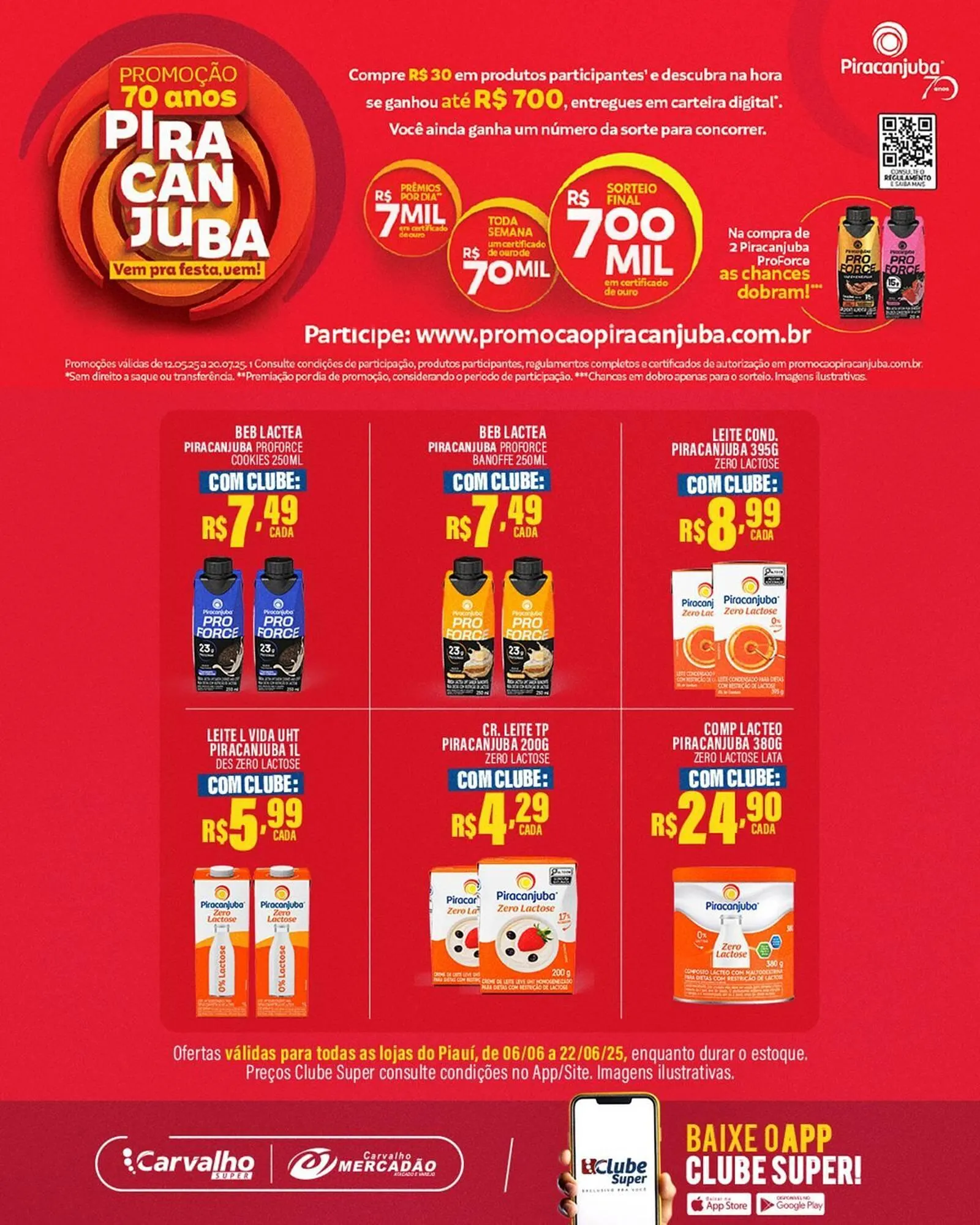 Encarte de Catálogo Carvalho Supermercado 6 de junho até 22 de junho 2025 - Pagina 1