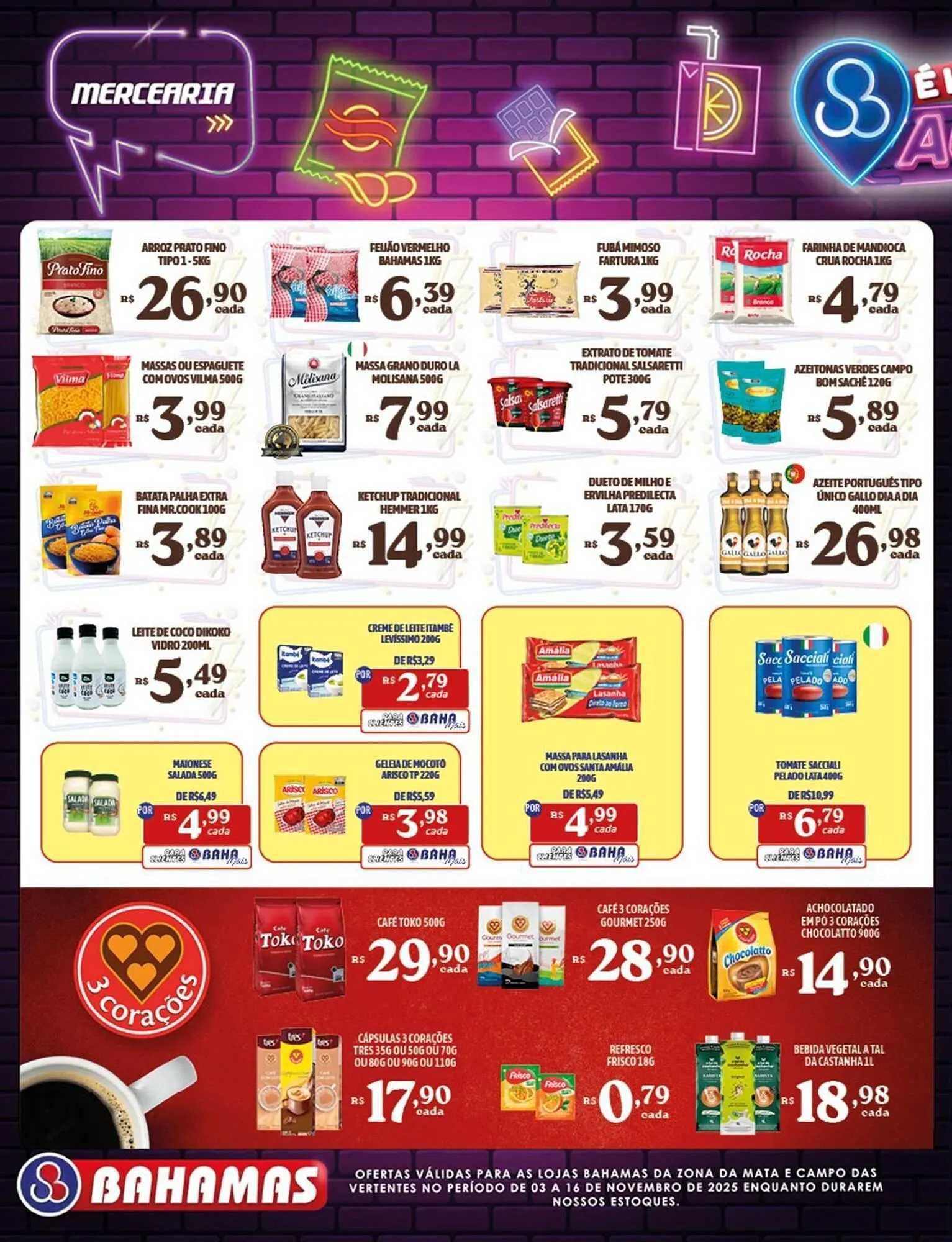 Encarte de Catálogo Bahamas Supermercados 3 de novembro até 16 de novembro 2025 - Pagina 2