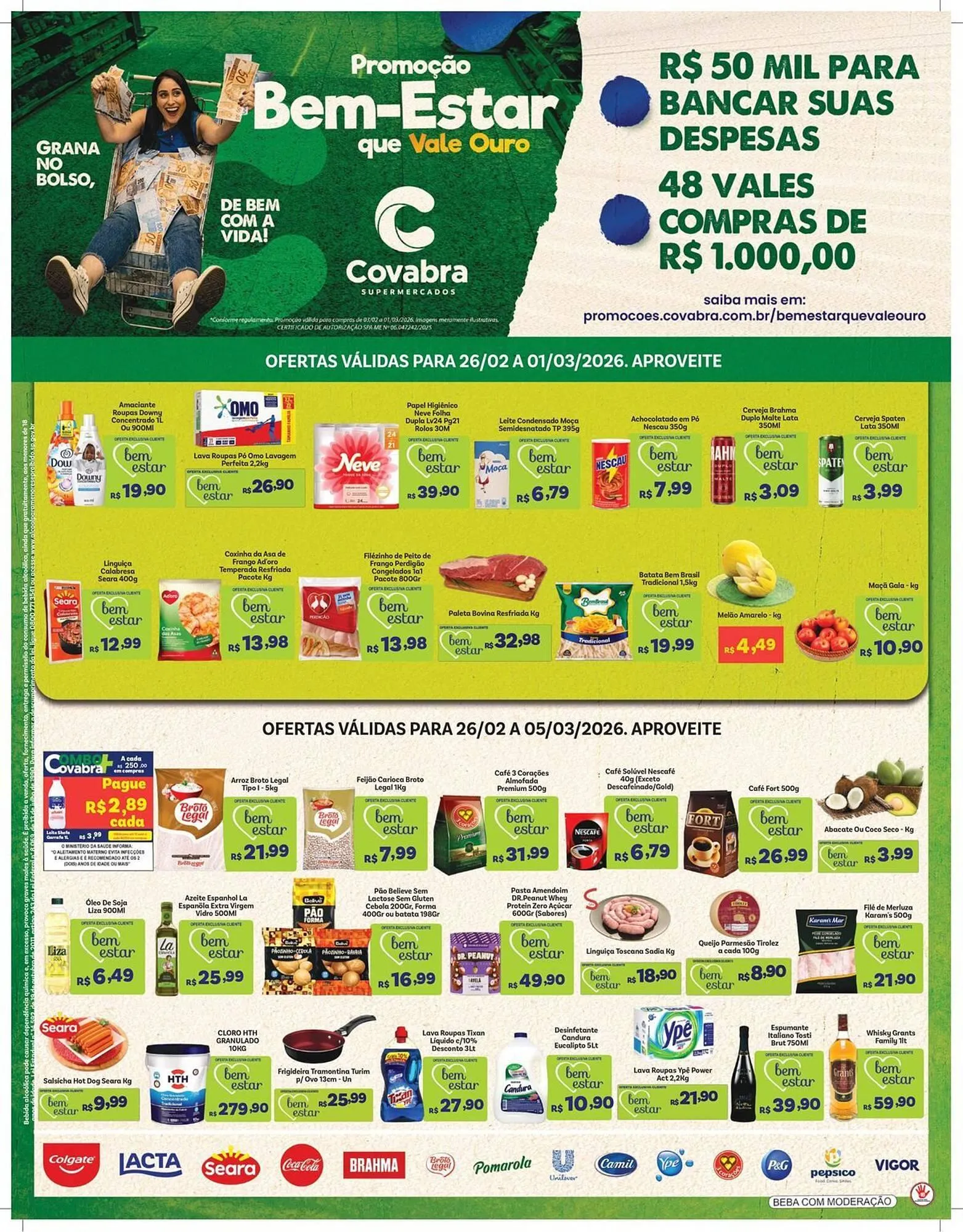 Encarte de Catálogo Covabra Supermercados 26 de fevereiro até 5 de março 2026 - Pagina 1