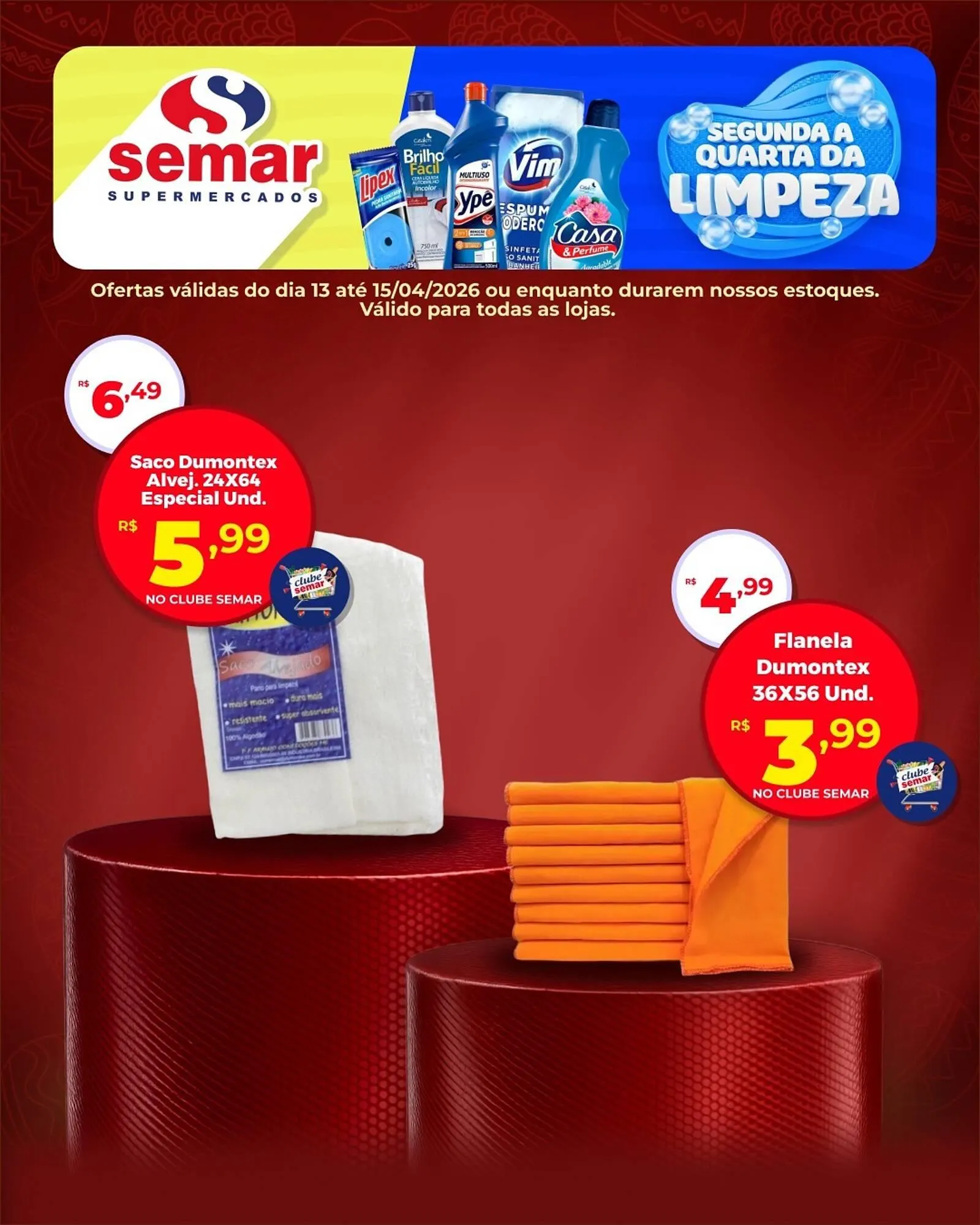 Encarte de Folheto Semar Supermercado 13 de abril até 15 de abril 2026 - Pagina 4