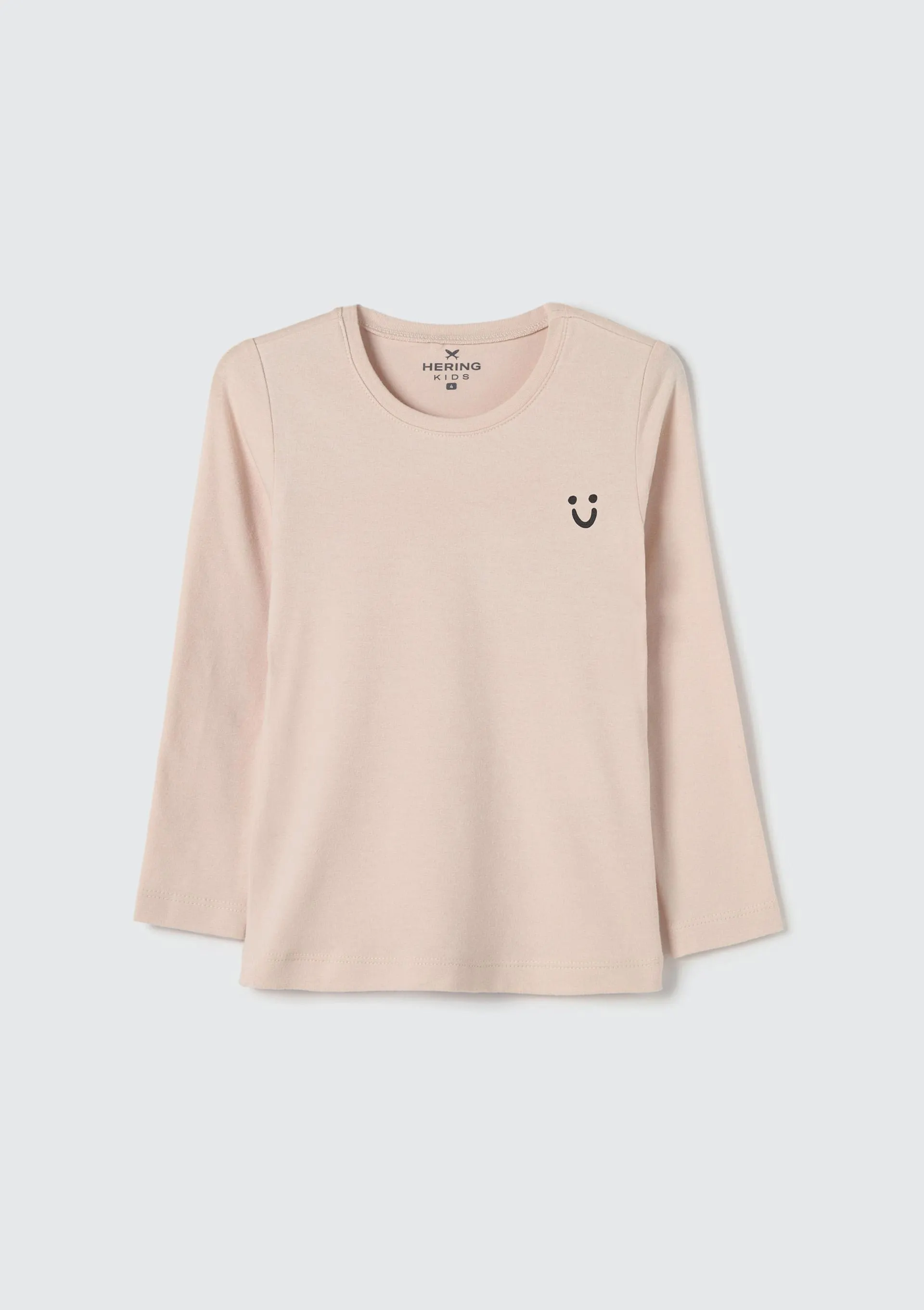 Blusa Básica Infantil Menina Toddler Manga Longa - Rosa