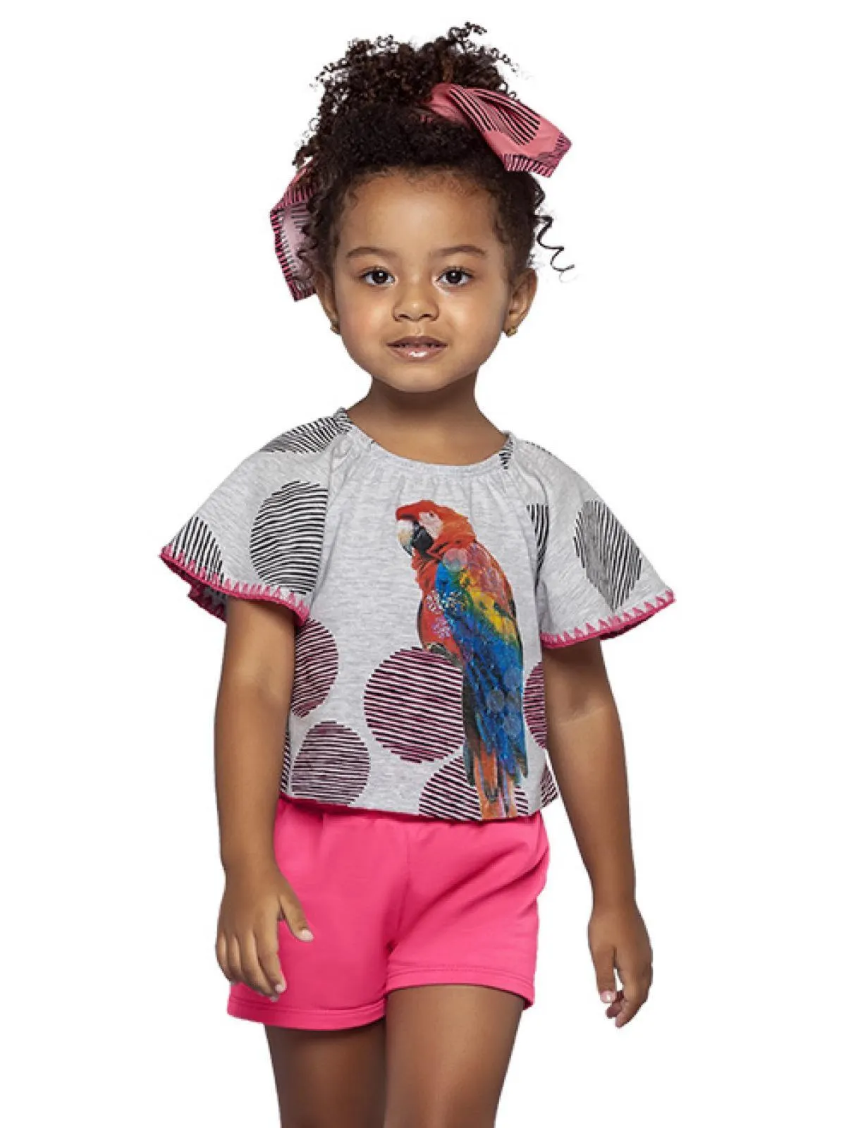 Conjunto Infantil Menina Nanai Mescla