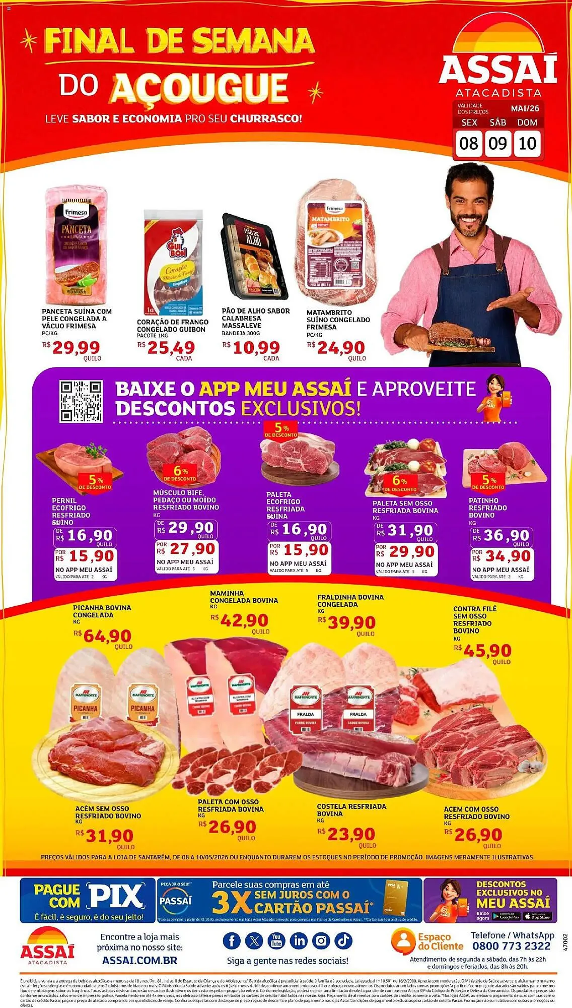 Encarte de Encarte Assaí Atacadista 8 de maio até 10 de maio 2026 - Pagina 1