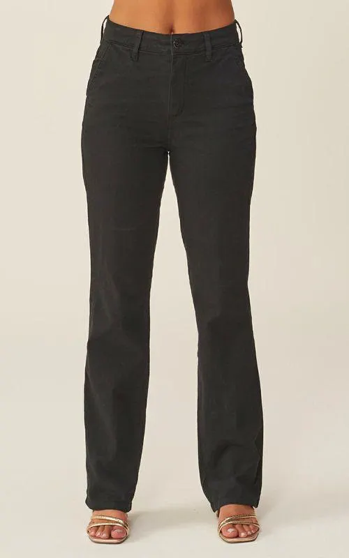 Calça Feminina Reta - PRETO