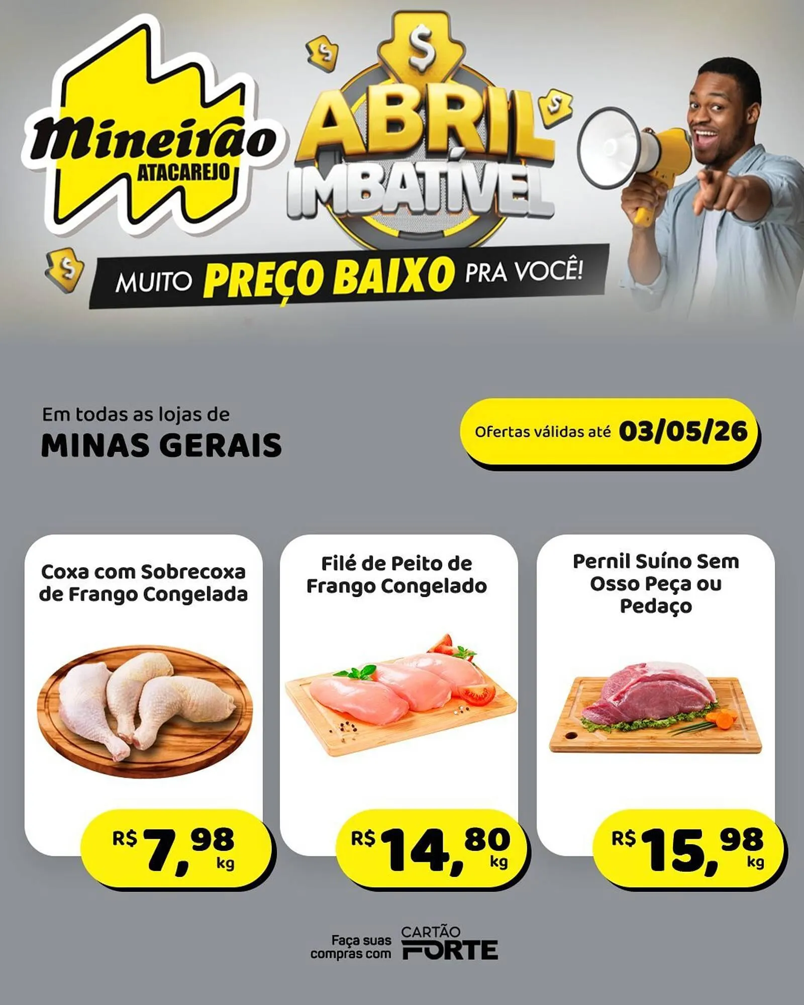 Encarte de Folheto Mineirão Atacarejo 27 de abril até 3 de maio 2026 - Pagina 1