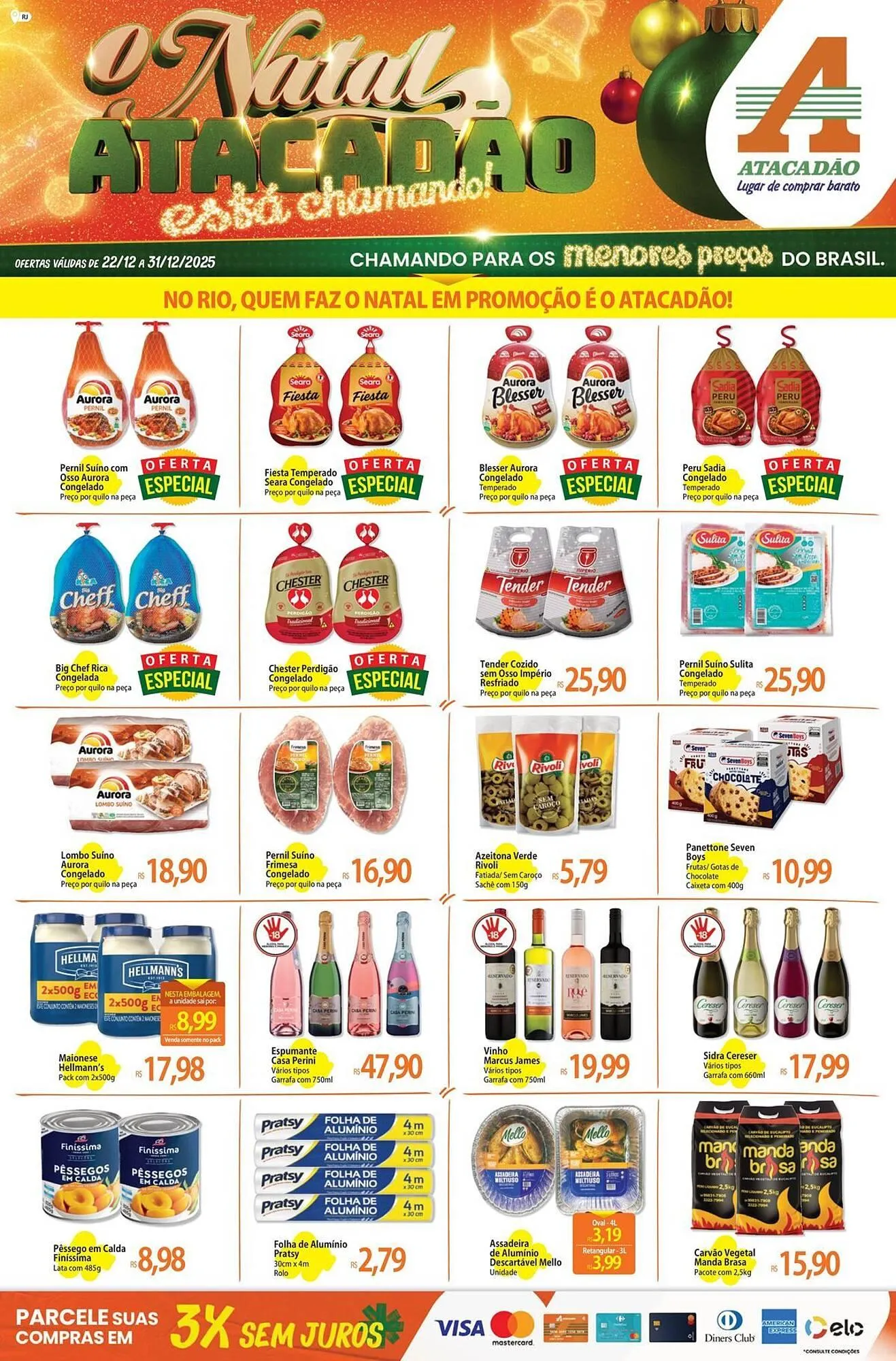 Encarte de Folheto Atacadão 23 de dezembro até 31 de dezembro 2025 - Pagina 1