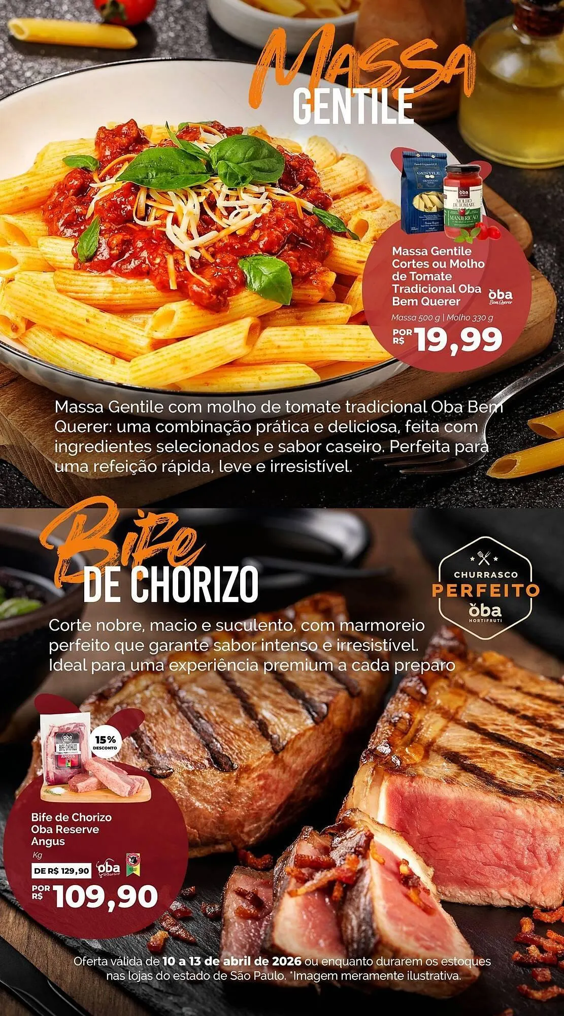 Encarte de Folheto Oba Hortifruti 10 de abril até 13 de abril 2026 - Pagina 2