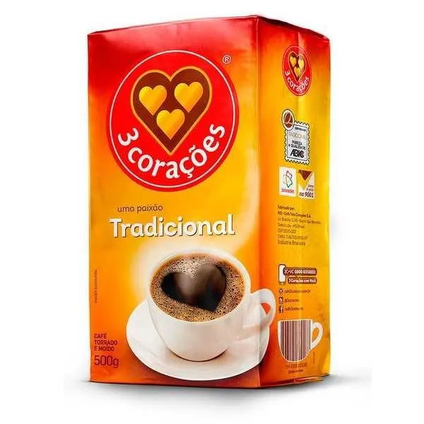 Café em Pó 3 Corações Tradicional 500g 1 UN