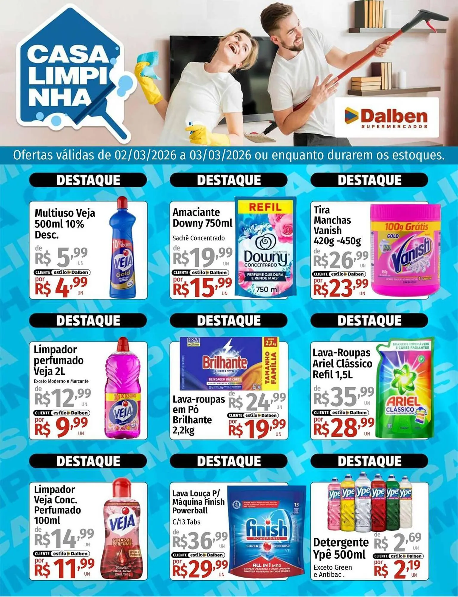 Encarte de Catálogo Supermercado Dalben 2 de março até 3 de março 2026 - Pagina 1