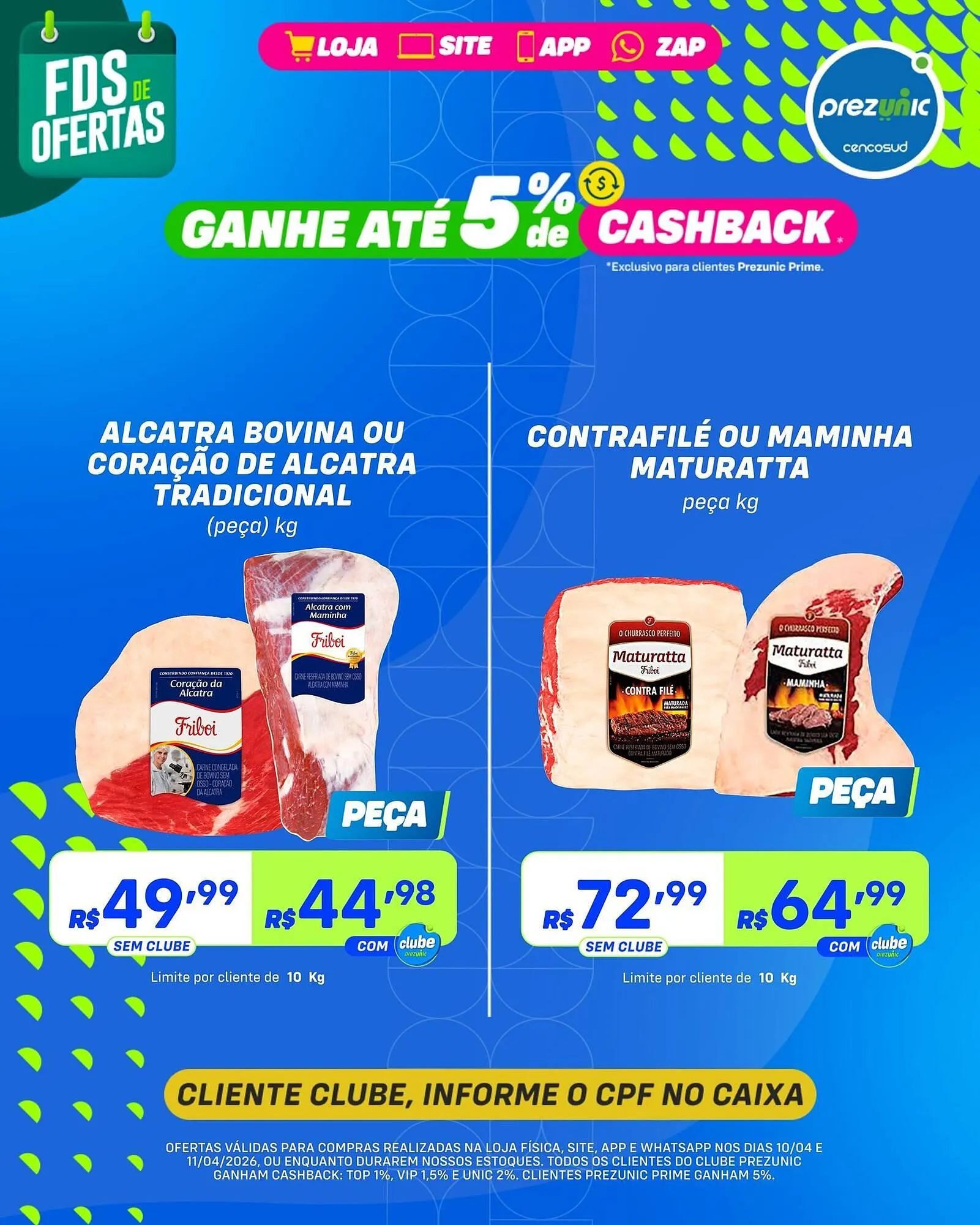 Encarte de Encarte Prezunic 10 de abril até 11 de abril 2026 - Pagina 1