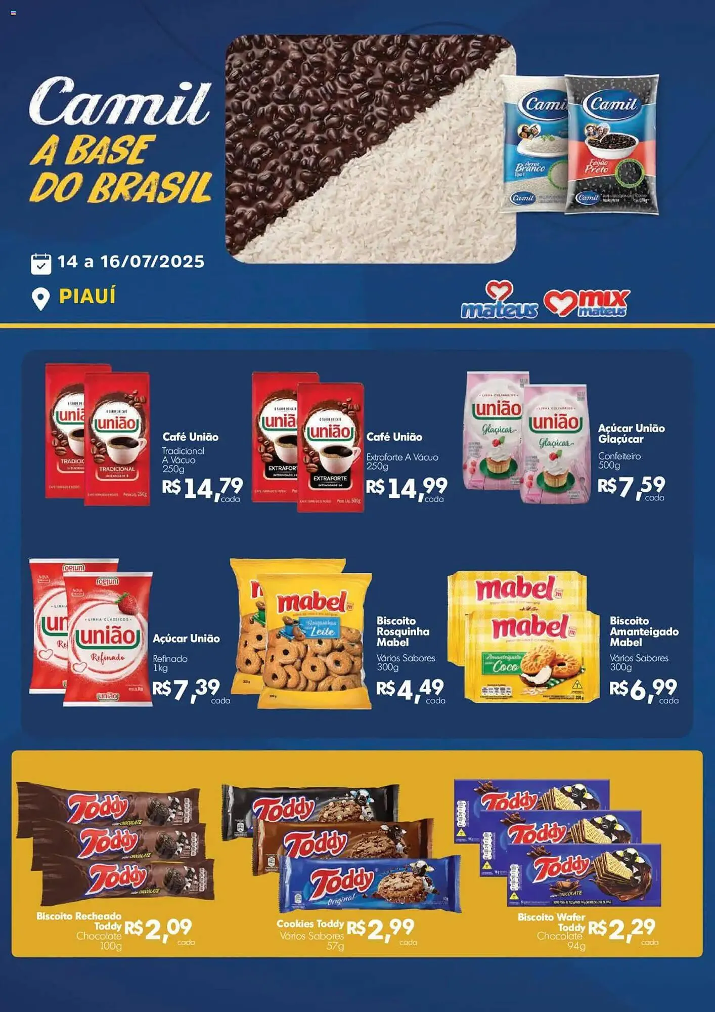 Encarte de Catálogo Supermercados Mateus 14 de julho até 17 de julho 2025 - Pagina 1