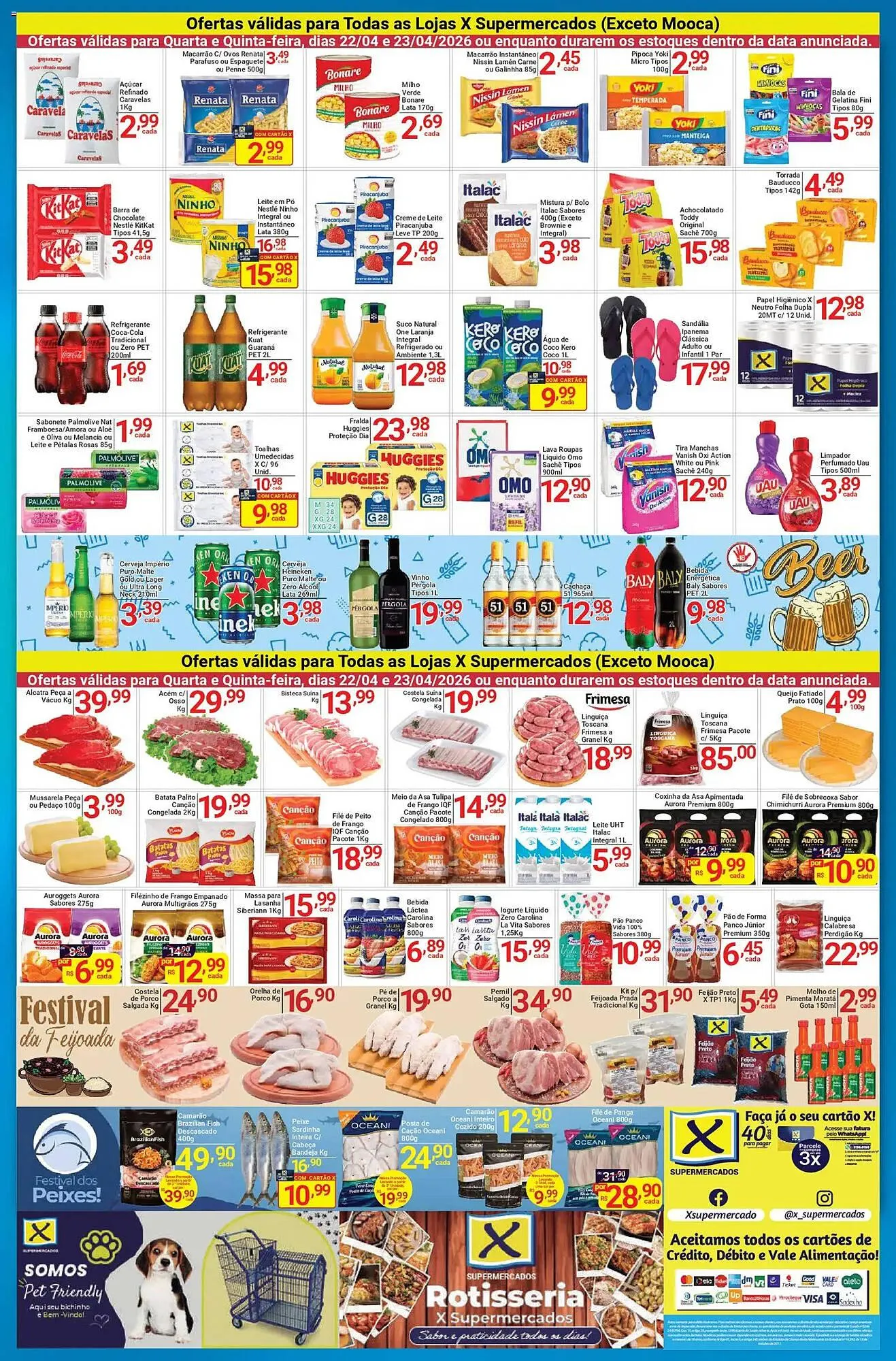 Encarte de Folheto X Supermercados 22 de abril até 24 de abril 2026 - Pagina 2