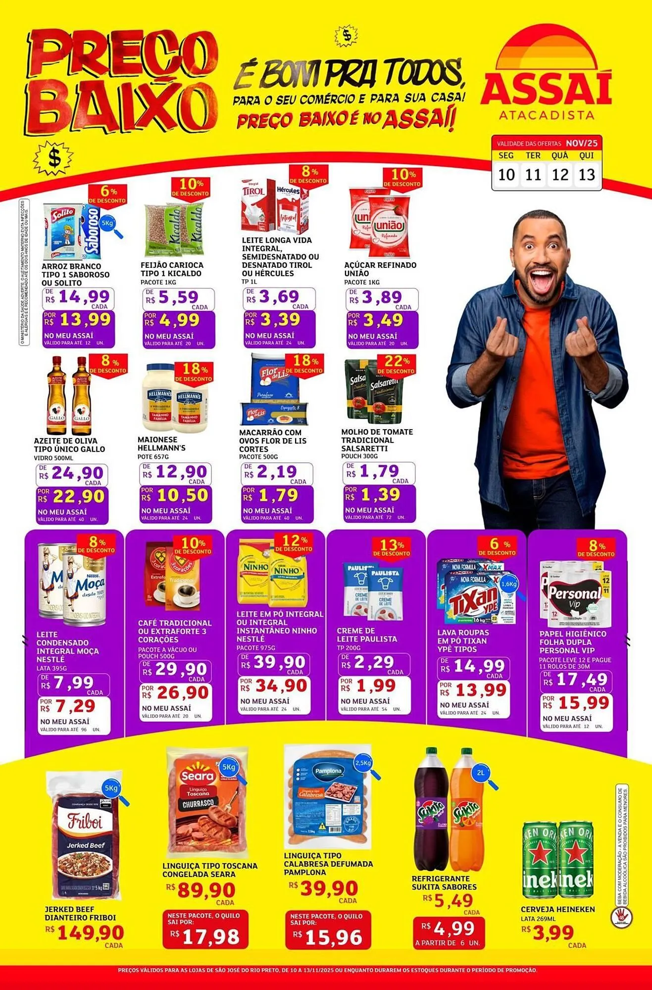 Encarte de Encarte Assaí Atacadista 10 de novembro até 13 de novembro 2025 - Pagina 1