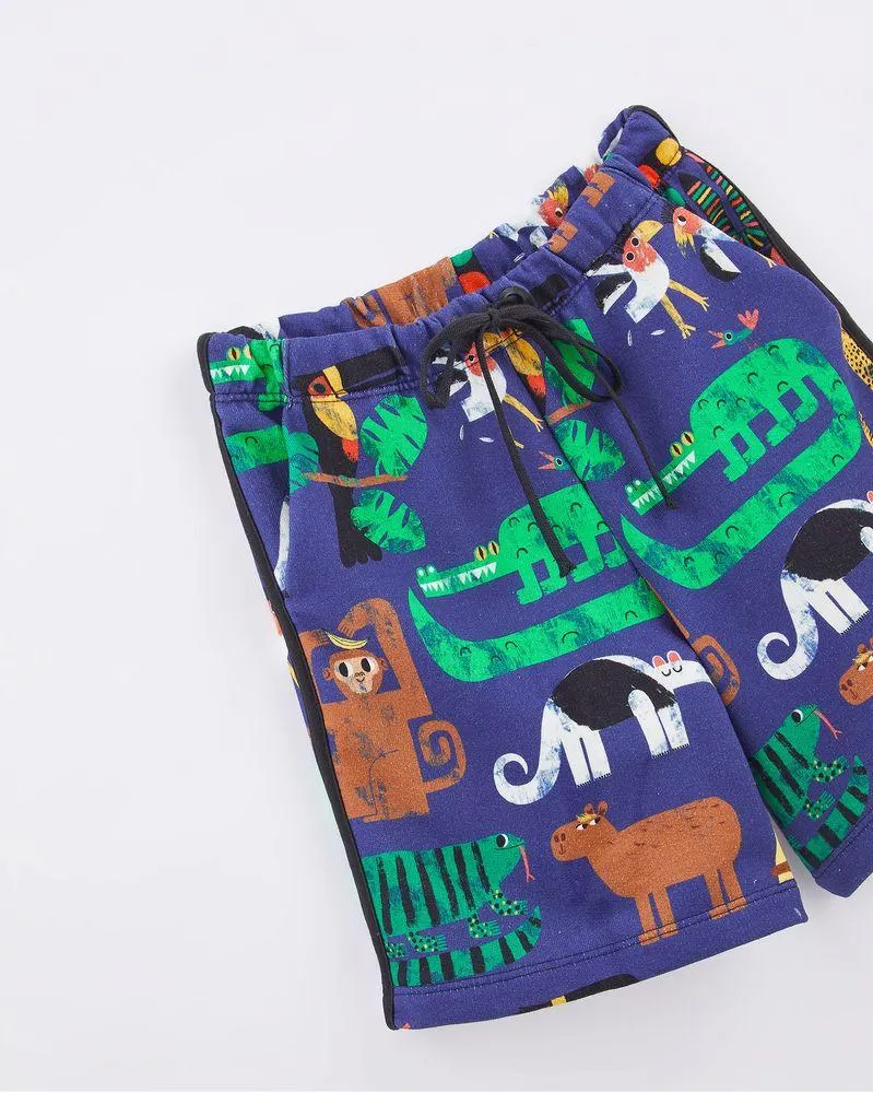 Bermuda Moletom Bicho Solto