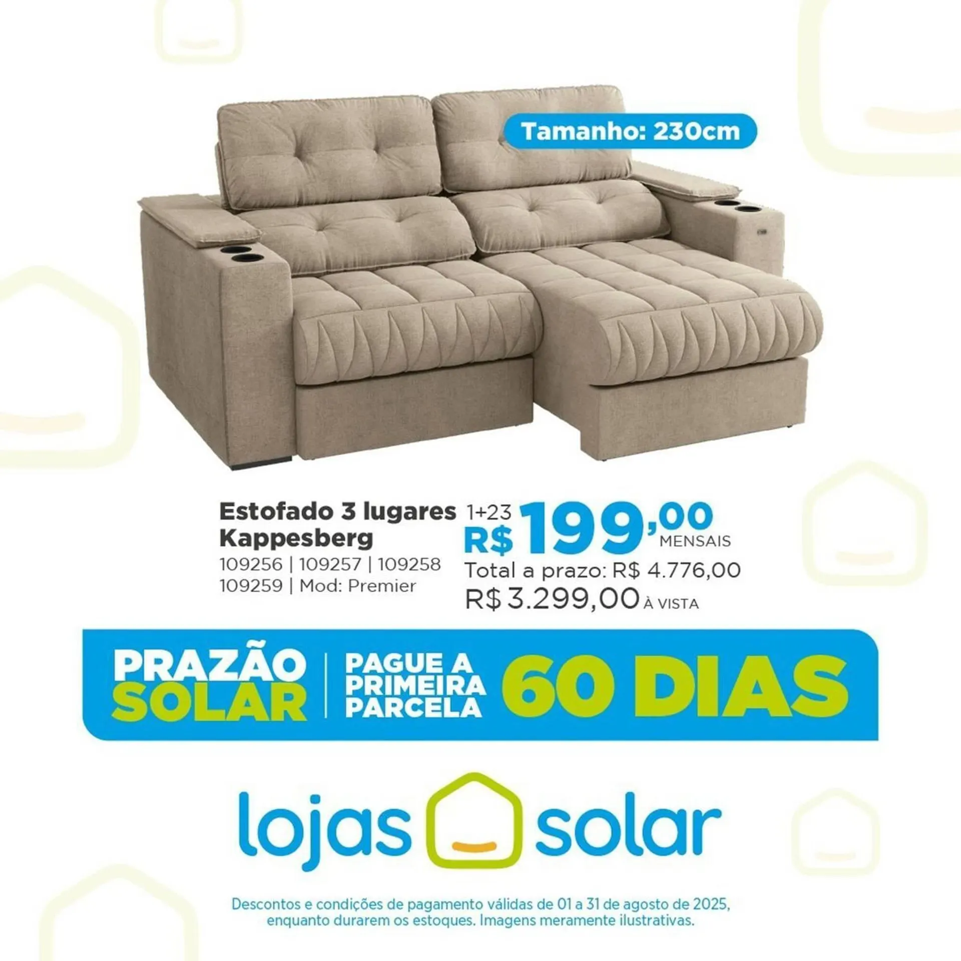 Encarte de Catálogo Lojas Solar 1 de agosto até 31 de agosto 2025 - Pagina 3