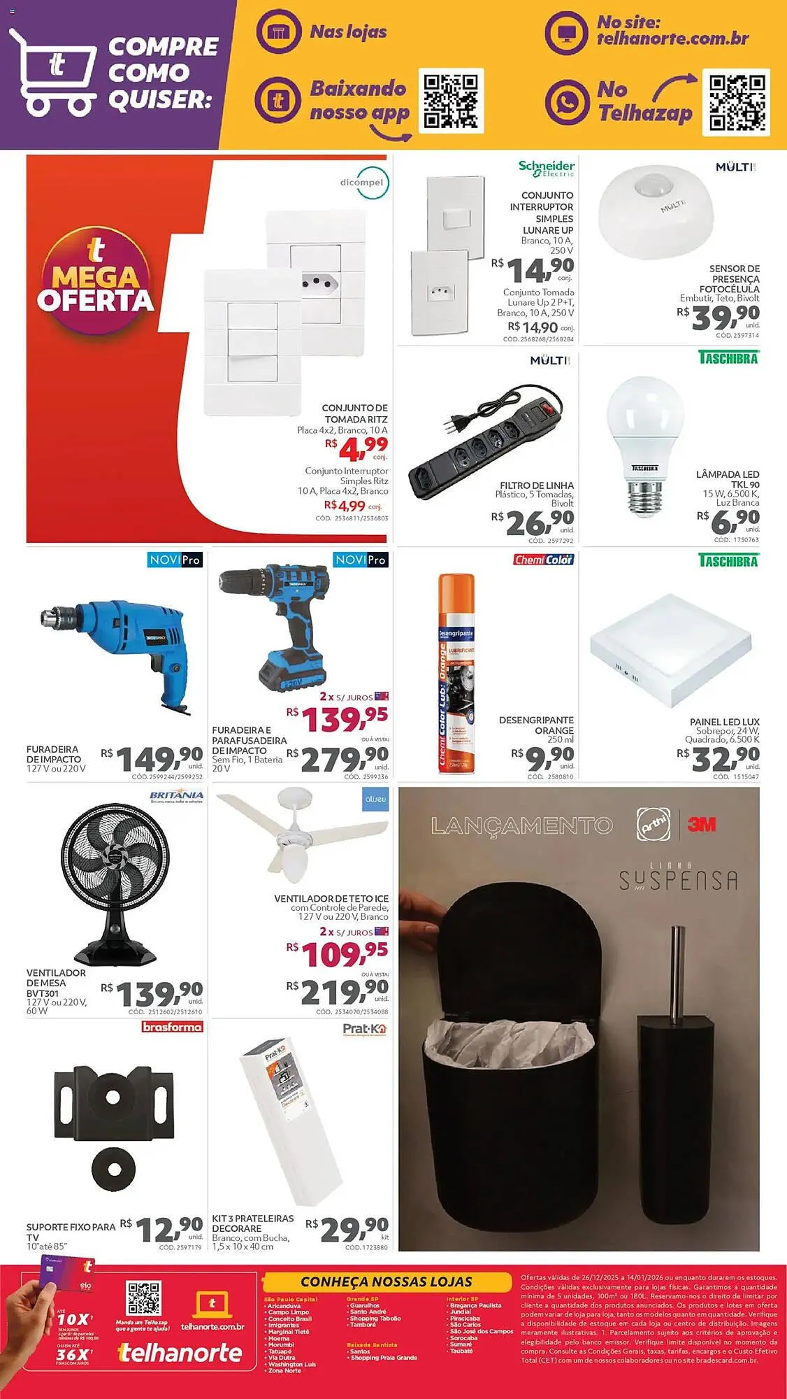 Encarte de Catálogo Telhanorte 26 de dezembro até 14 de janeiro 2026 - Pagina 4