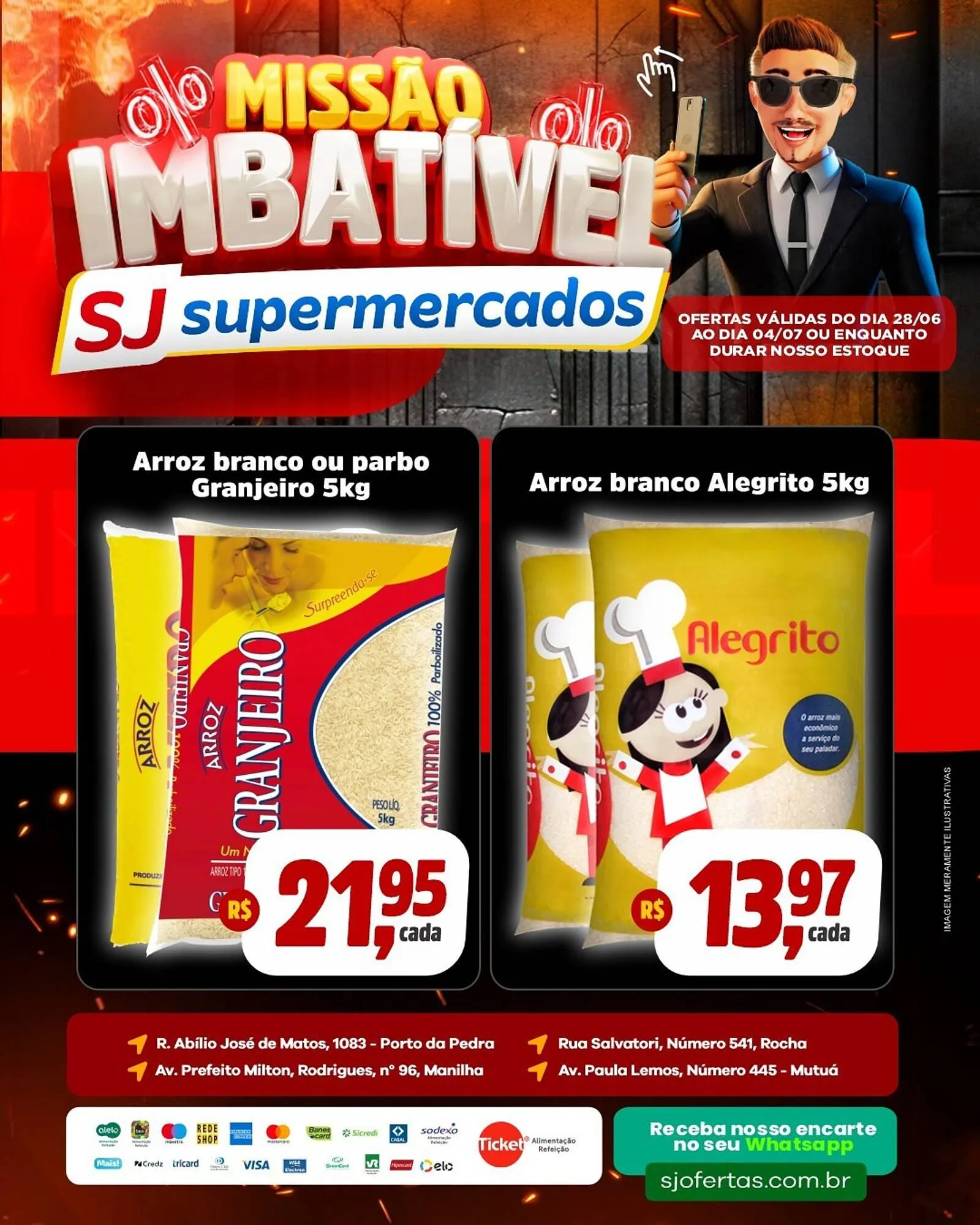 Encarte de Catálogo Sj Supermercados 28 de junho até 4 de julho 2025 - Pagina 1
