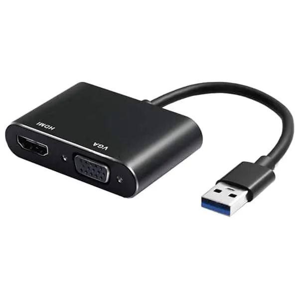 Adaptador USB 3.0 para VGA Fêmea + HDMI, 9648, Md9 - BT 1 UN