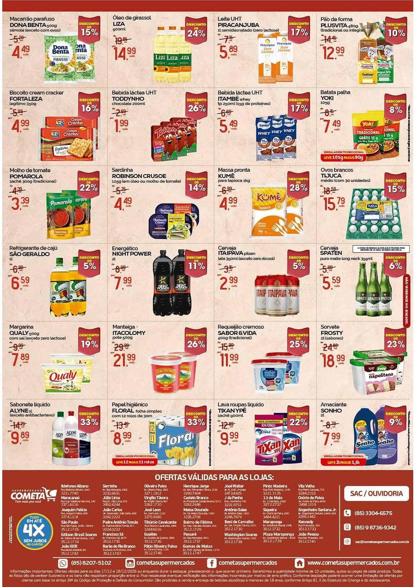 Encarte de Encarte Cometa Supermercados 17 de dezembro até 18 de dezembro 2025 - Pagina 2