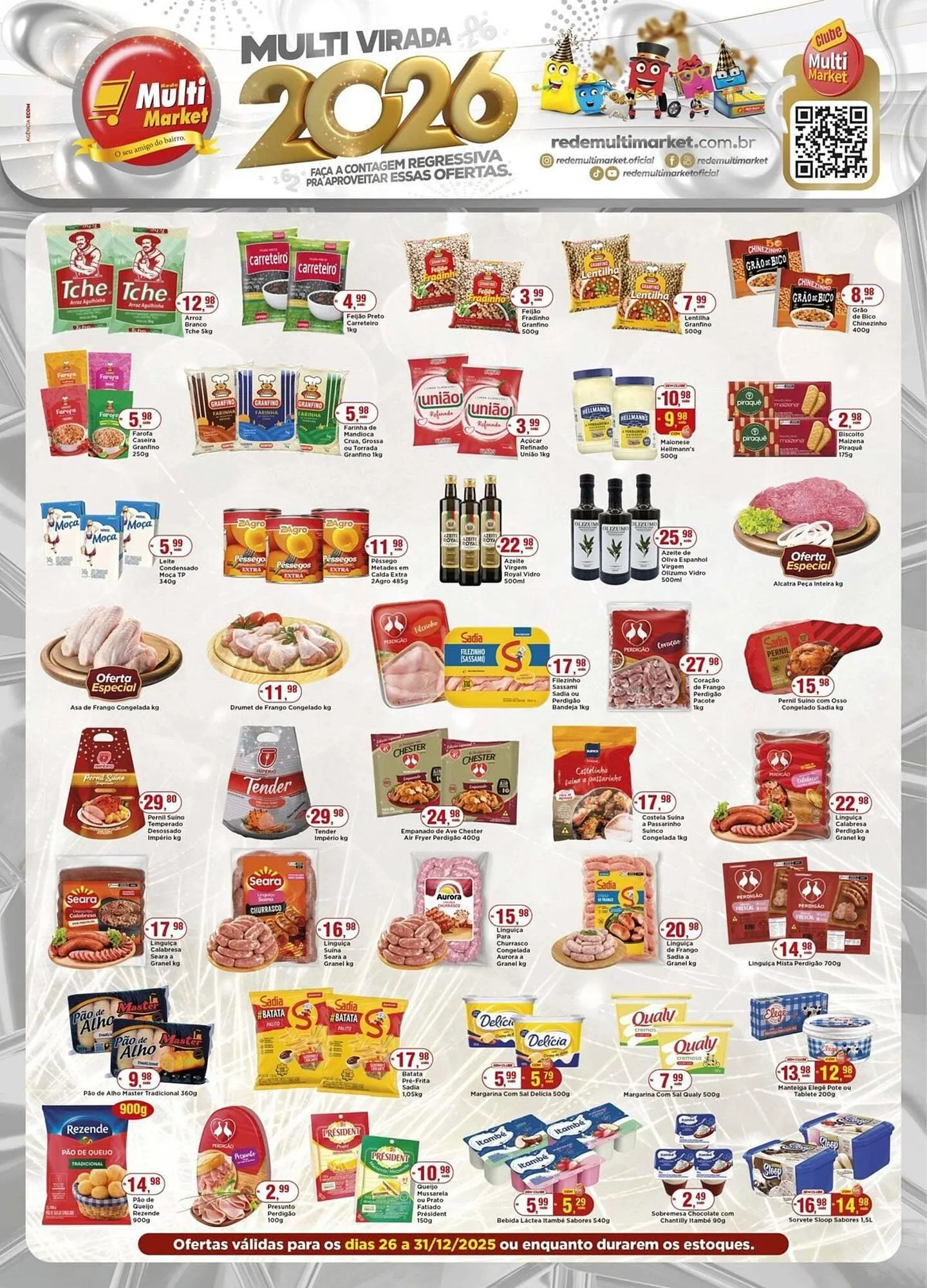 Encarte de Encarte Rede Multi Market 26 de dezembro até 31 de dezembro 2025 - Pagina 1