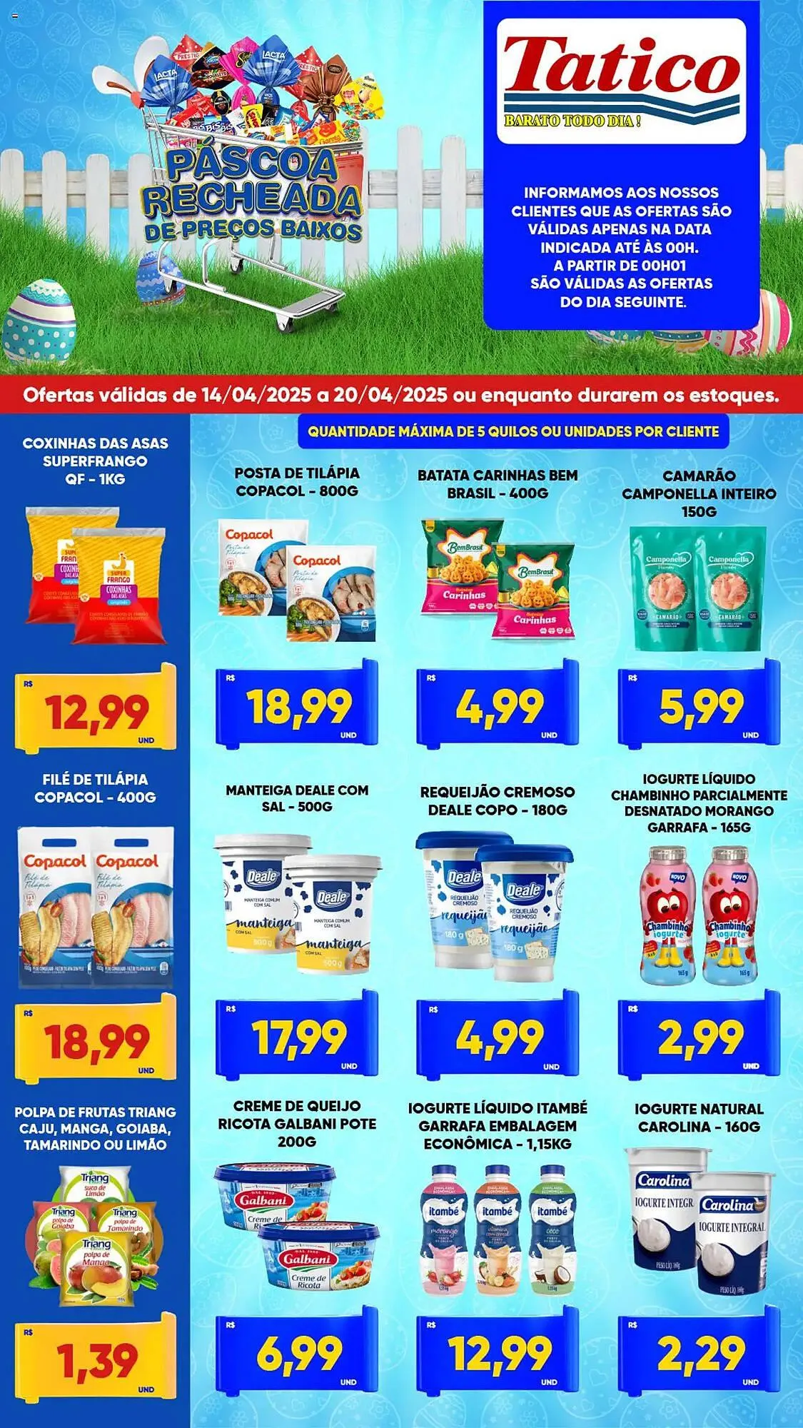 Encarte de Catálogo Tatico 14 de abril até 21 de abril 2025 - Pagina 1