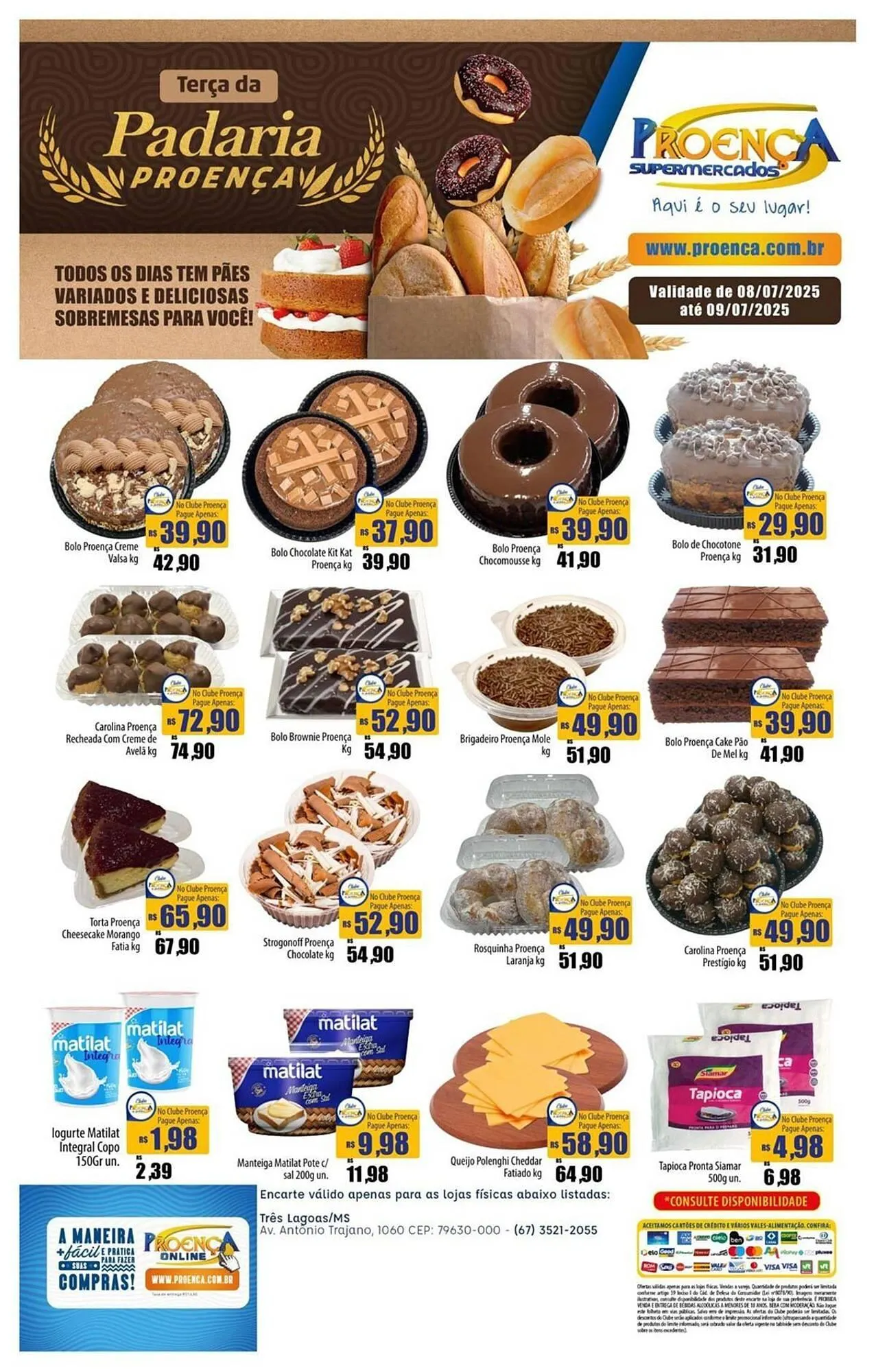 Encarte de Catálogo Proença Supermercados 8 de julho até 9 de julho 2025 - Pagina 1