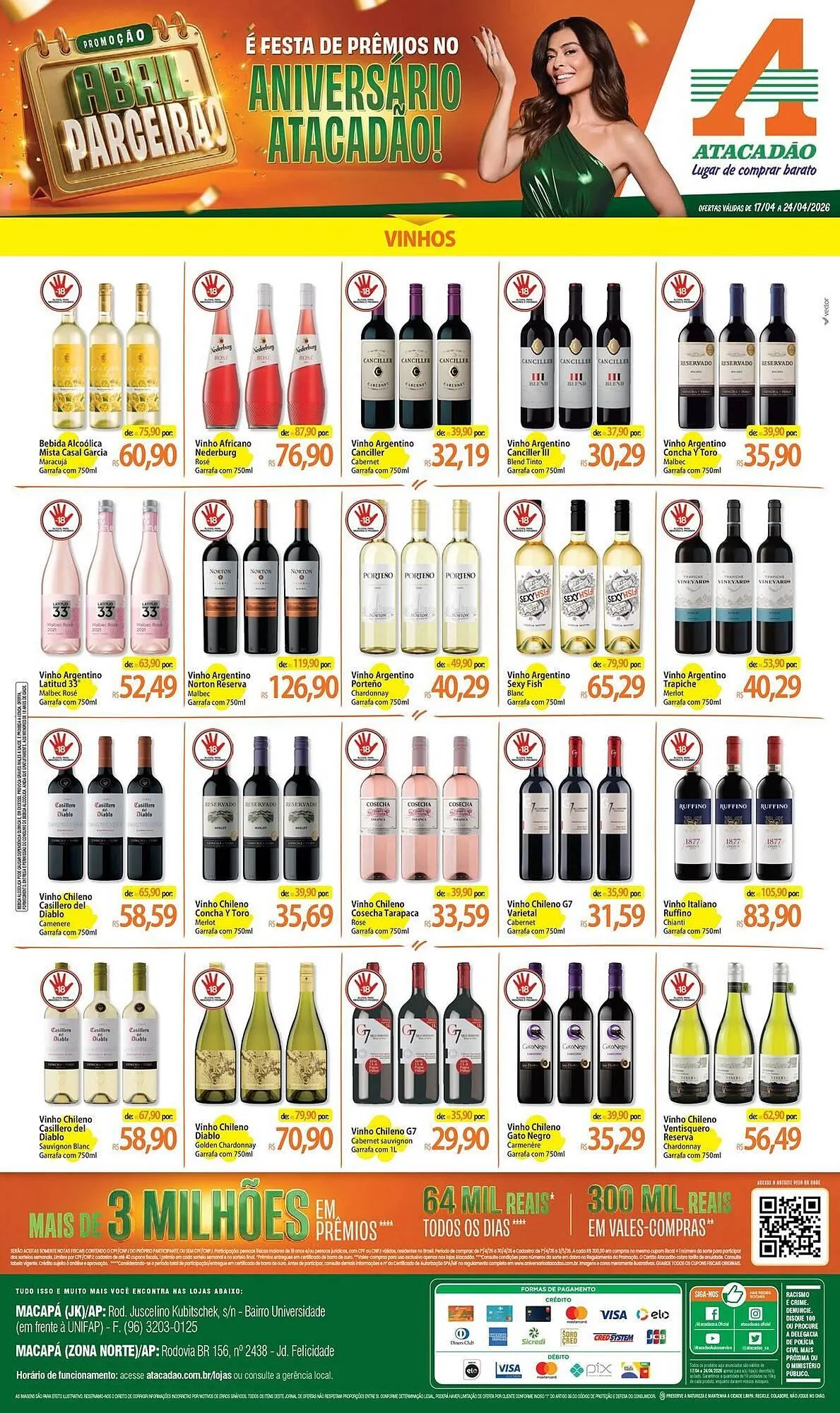 Encarte de Folheto Atacadão 20 de abril até 24 de abril 2026 - Pagina 1