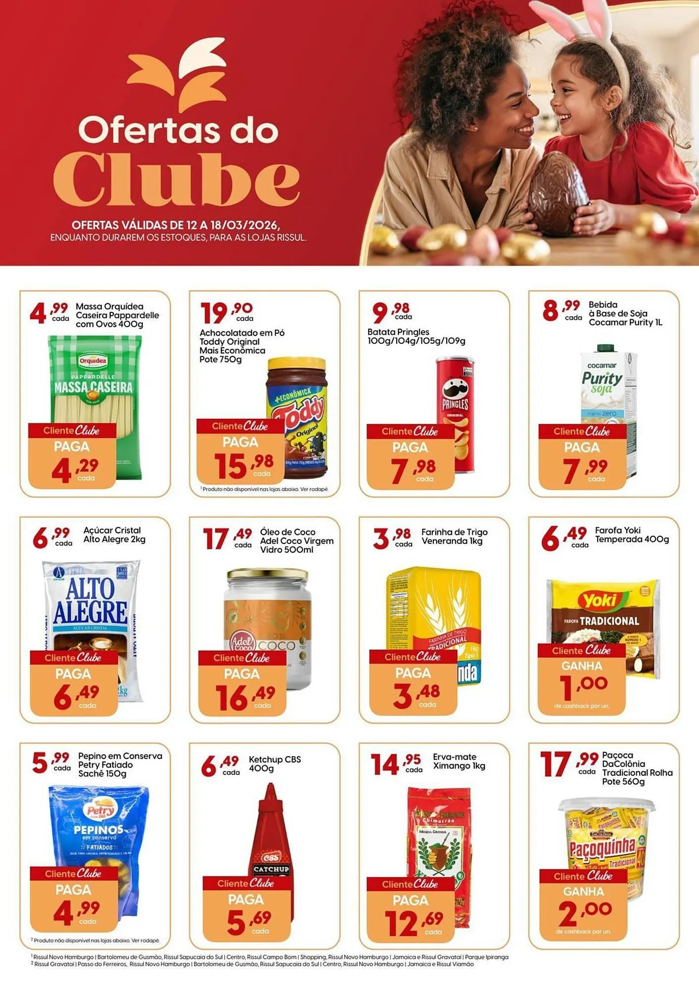 Encarte de Catálogo Supper Rissul 12 de março até 18 de março 2026 - Pagina 1