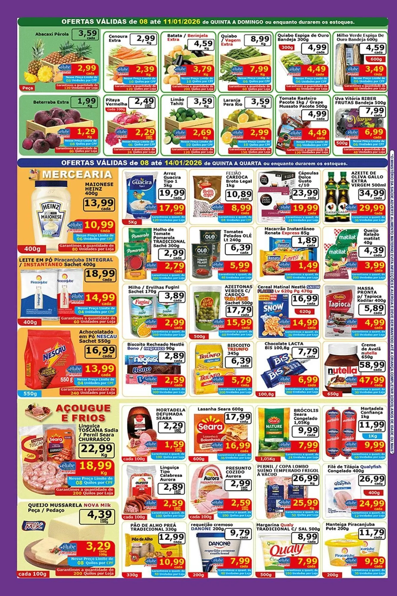 Encarte de Catálogo Mialich Supermercados 8 de janeiro até 11 de janeiro 2026 - Pagina 2