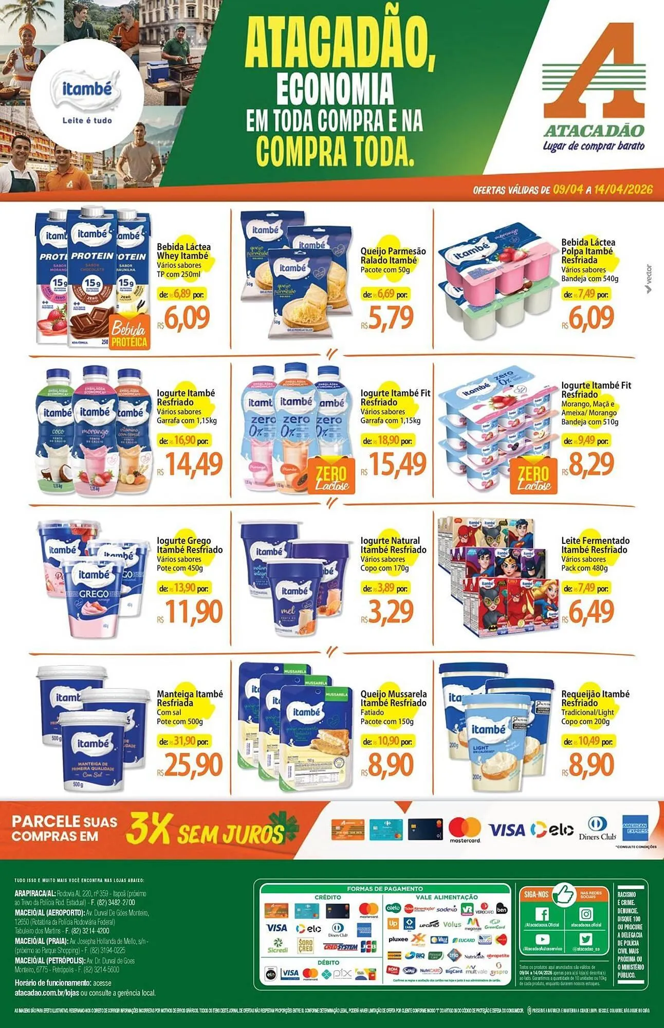 Encarte de Folheto Atacadão 9 de abril até 14 de abril 2026 - Pagina 1