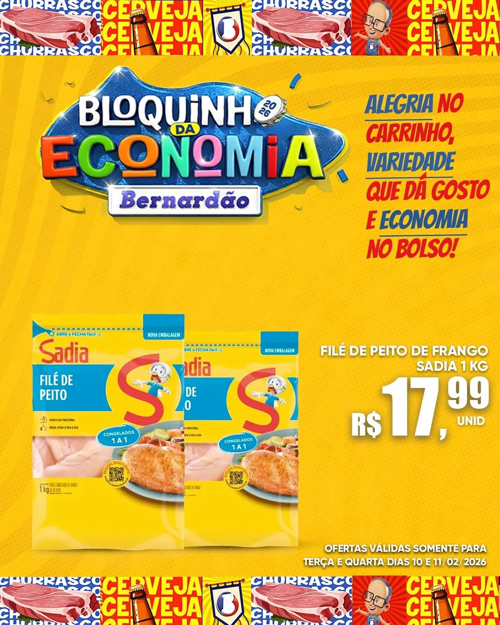 Encarte de Catálogo Supermercado Bernardão 10 de fevereiro até 11 de fevereiro 2026 - Pagina 3