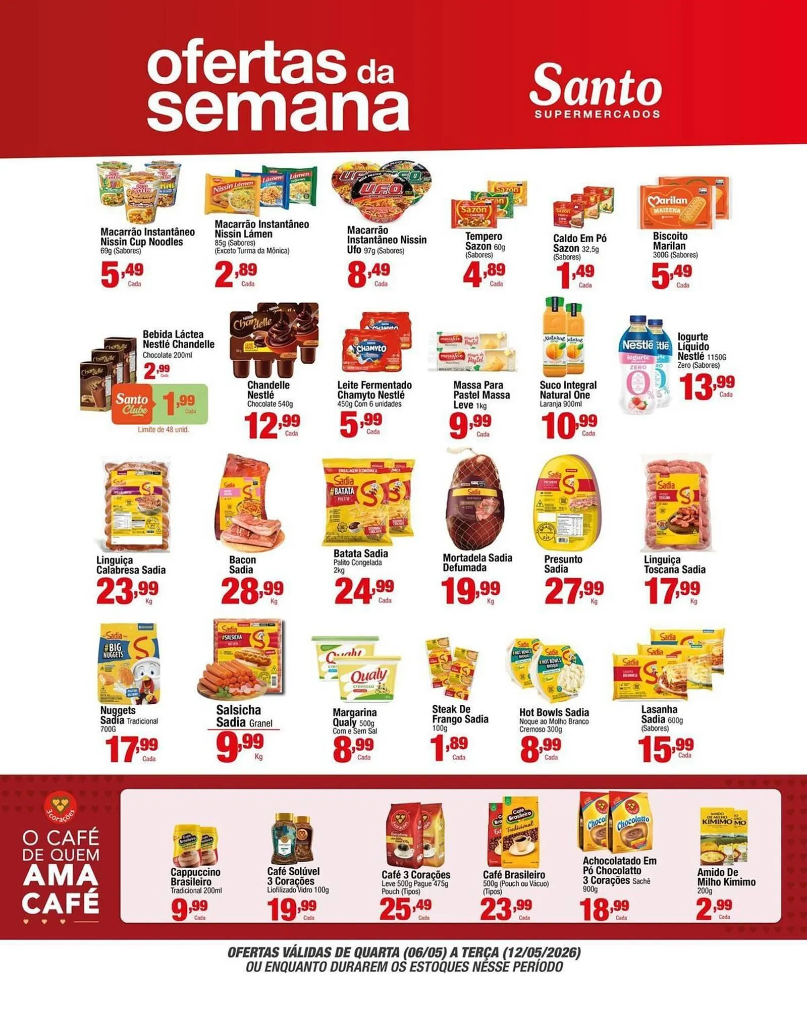 Encarte de Catálogo Santo Supermercados 6 de maio até 10 de maio 2026 - Pagina 8
