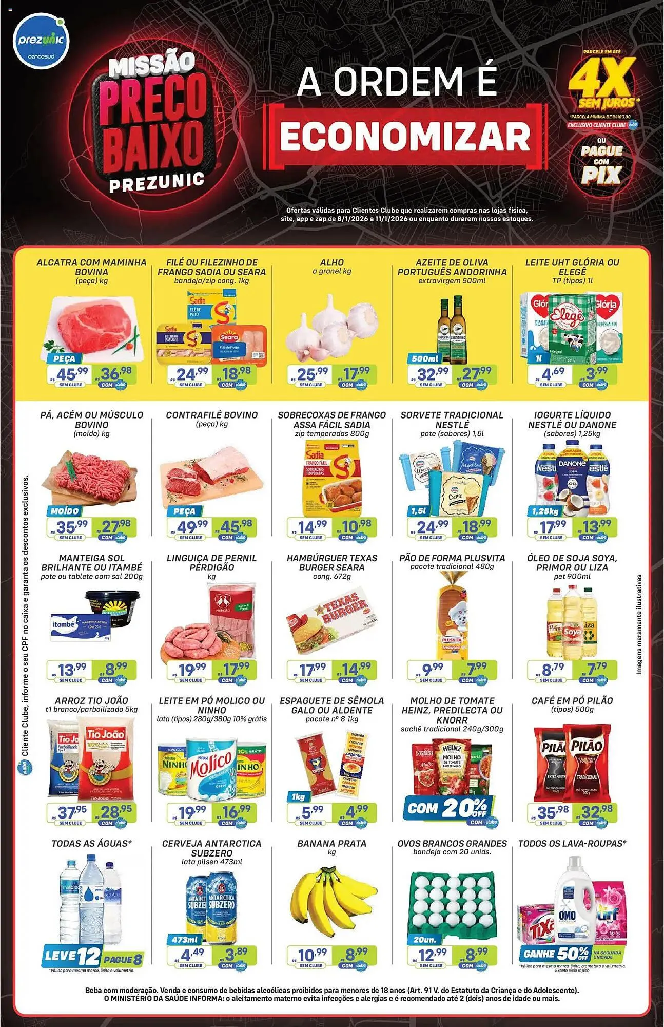 Encarte de Encarte Prezunic 8 de janeiro até 11 de janeiro 2026 - Pagina 1