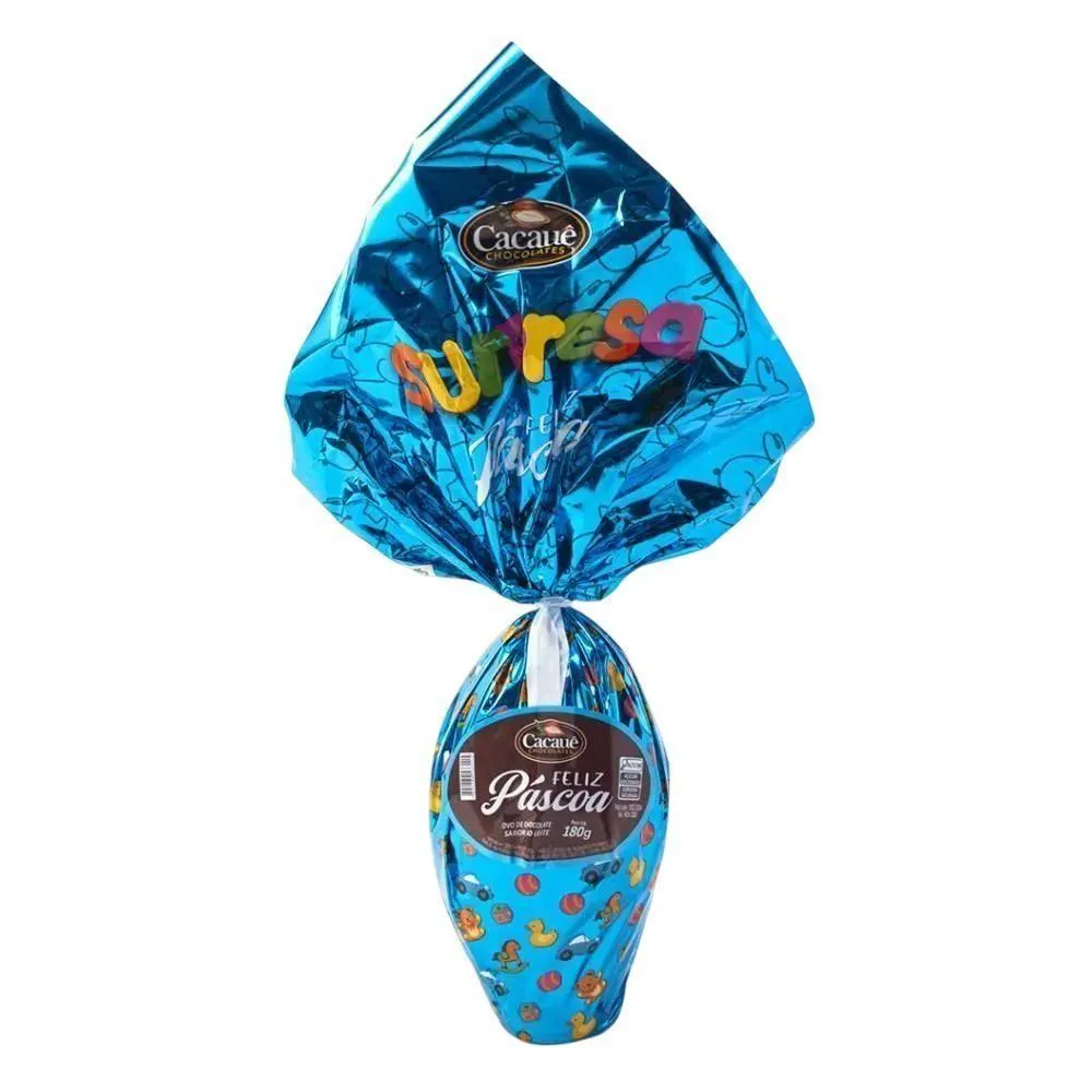 Ovo De Páscoa Menino Com Supresa Cacauê - 180g